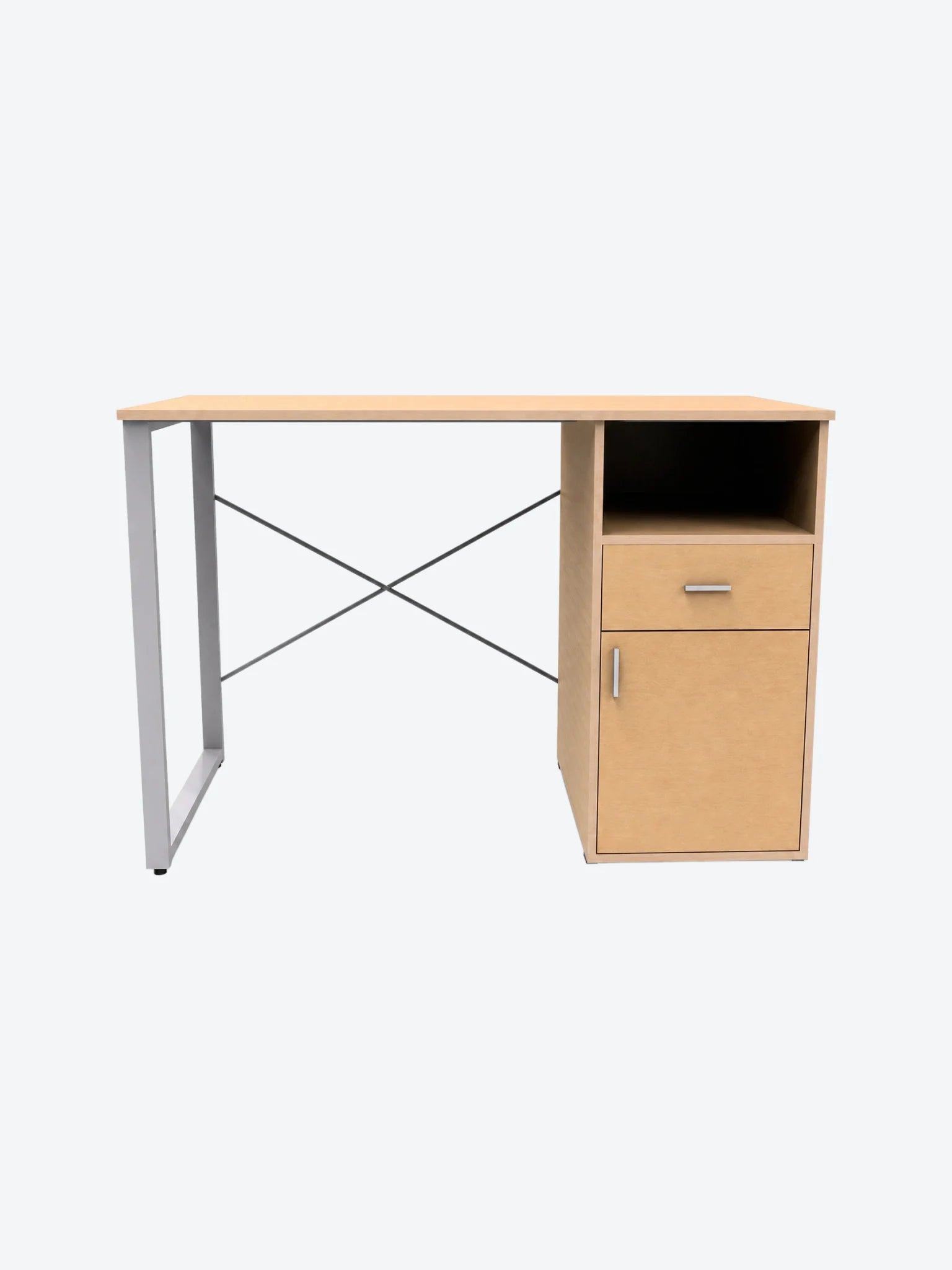 Escritorio Xtech XTF-CD631 1 Nivel Con Gaveta y Puerta Color Madera