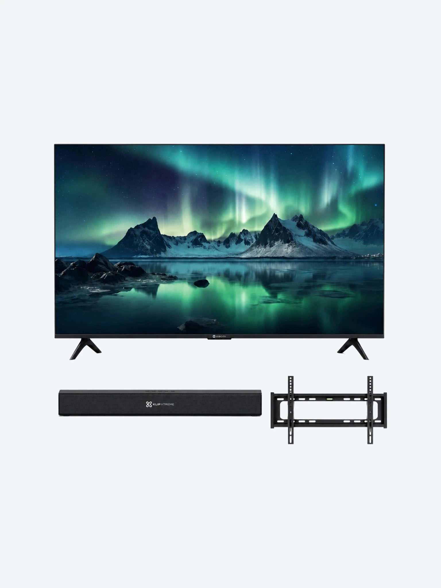 Combo de Sound Bar Klip Xtreme KSB-230 y Television Xiaomi TV A 50" 2026 63905 UHD 4K UHD GoogleTV BT360 / Wifi Color Negro con Bracket (Base) Para TV KLIP XTREME KPM-885