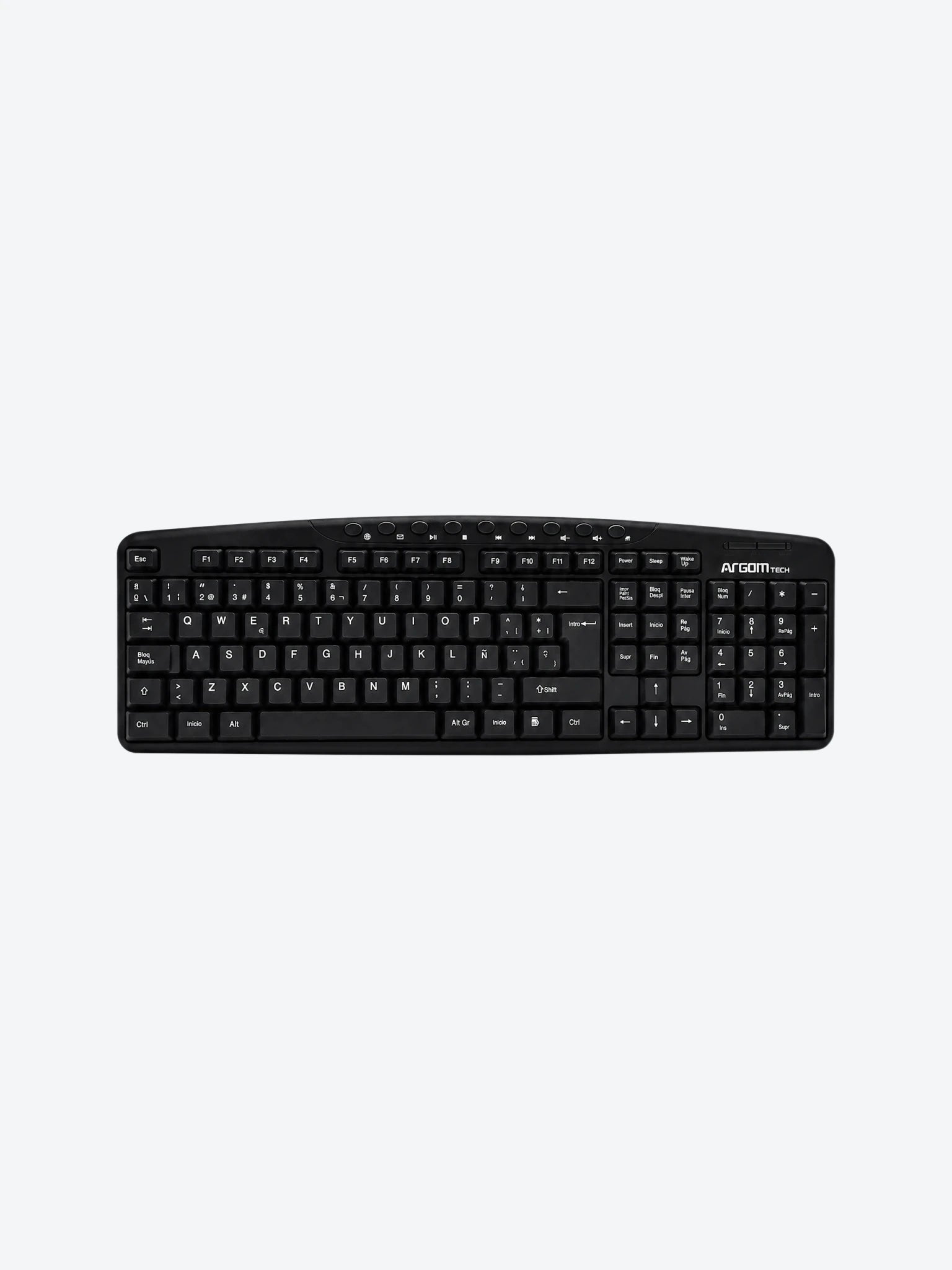 Teclado Argom ARG-KB-7807 USB Multimedia en Español-1