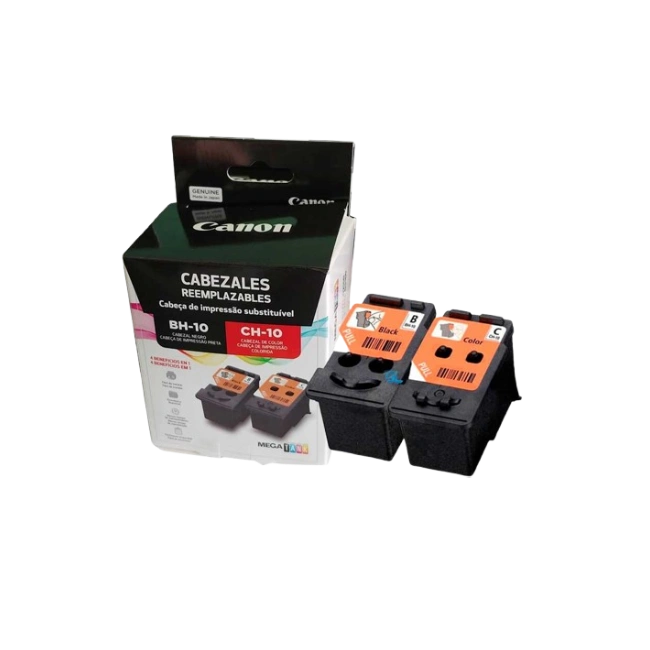 Kit Cabezales para impresora Canon 3418C004AA Color Negro BH-10 y Tricolor CH-10