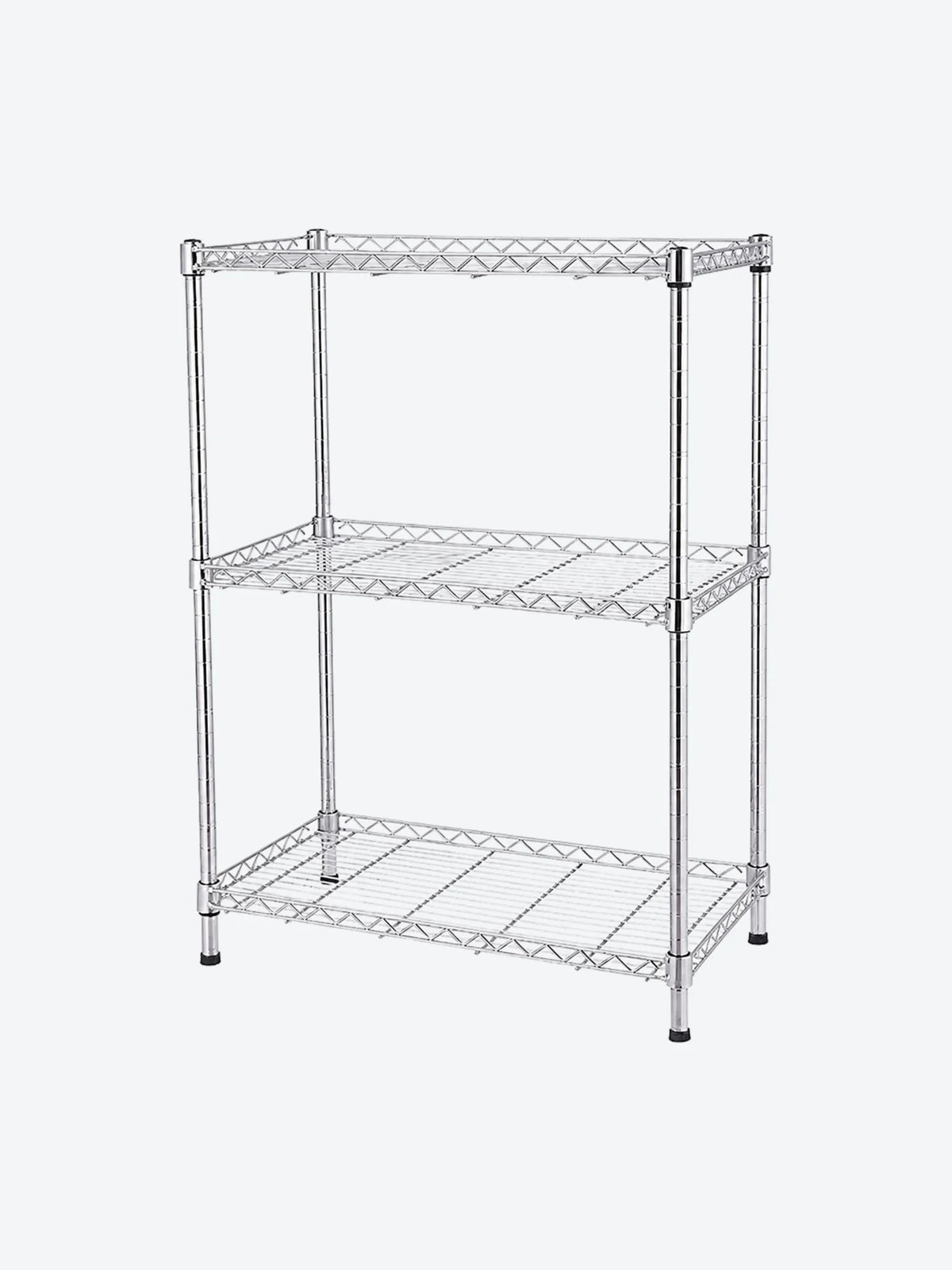 CARRITO CROMADO 3 NIVELES 90 KG 76X60X35 CM BASIC LIVING