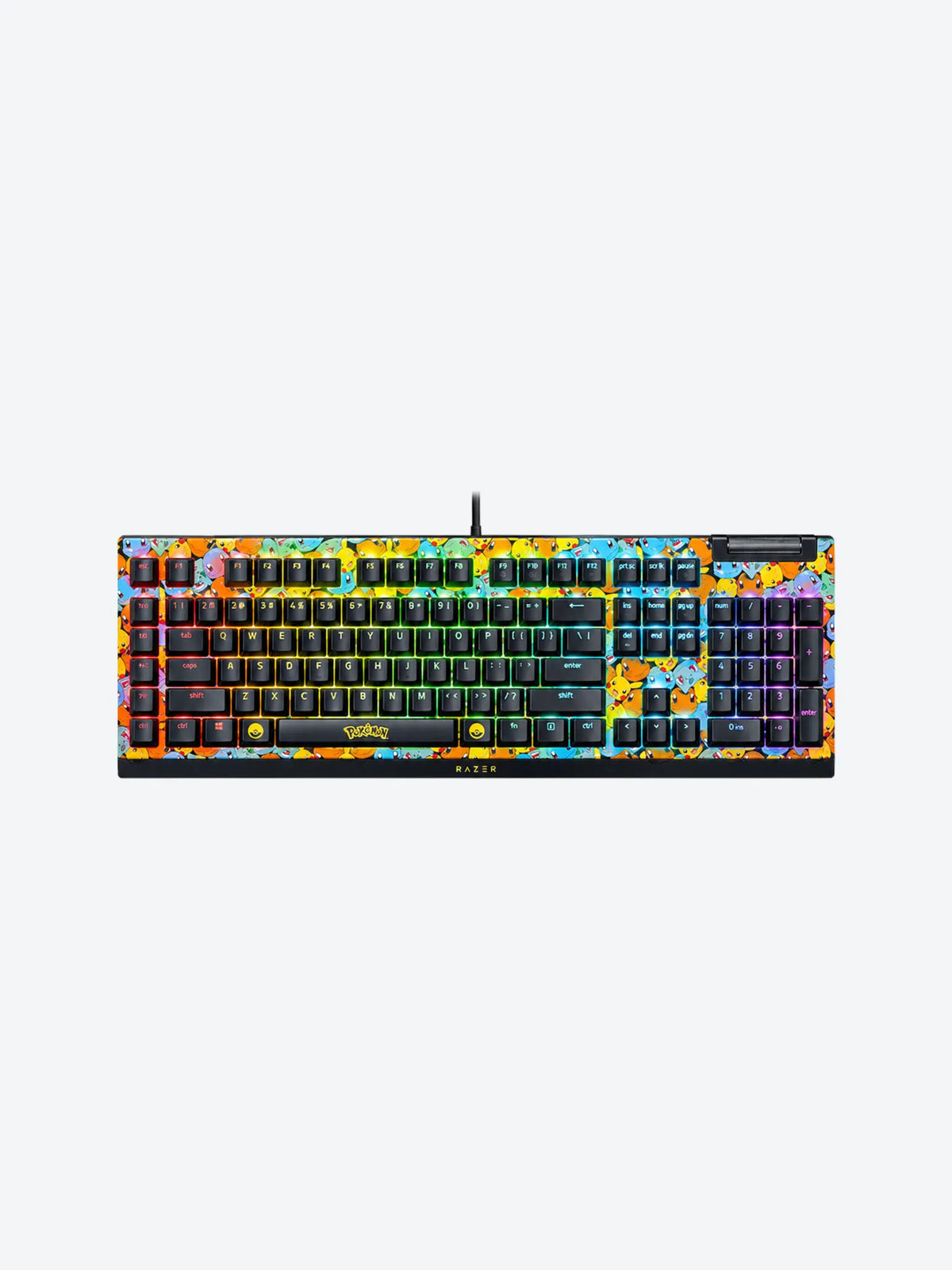 Razer - Keyboard - Wired - USB - BlackWidow V4 X - Pokemon Edit