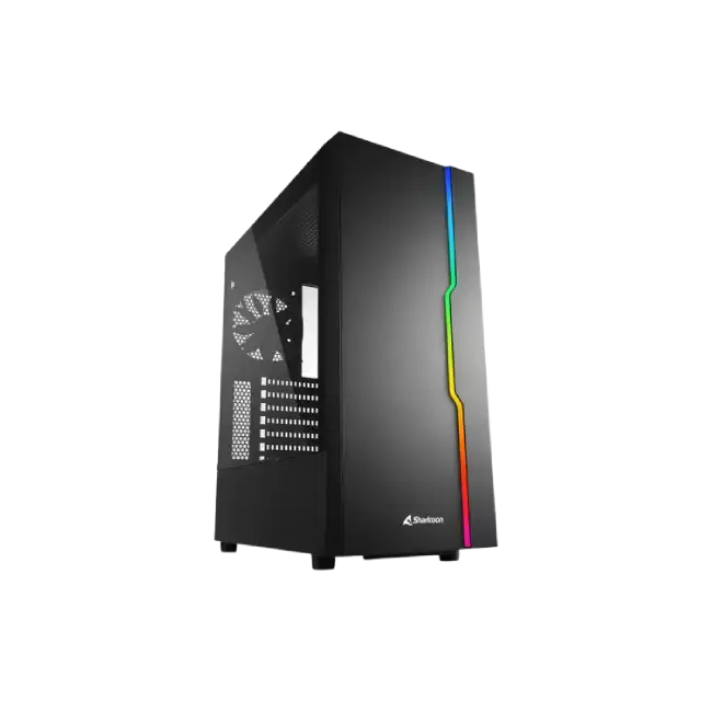Case Gamer Sharkoon Slider ATX RGB 4044951029846 Vidrio Templado Color Negro-3