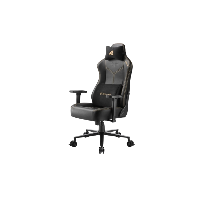 Silla Gamer Sharkoon SGS30 Color Negro con Beige 4044951034789