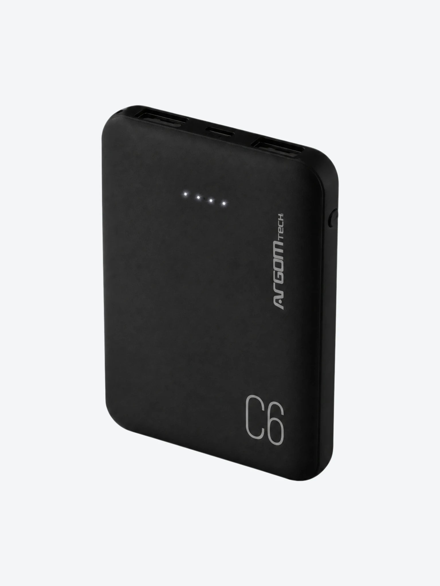 Cargador Portatil Argom ARG-PB-1136BK C6 6000MAH Color Negro