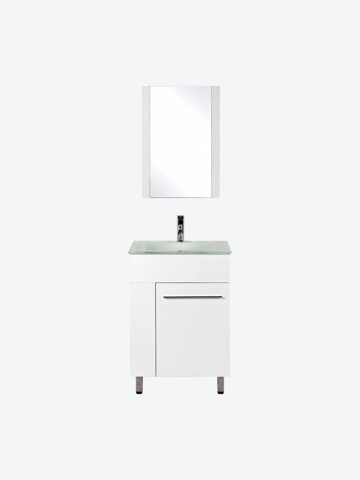 MUEBLE PARA BANO MDF 60X52X87 CM MELAMINA BLANCO