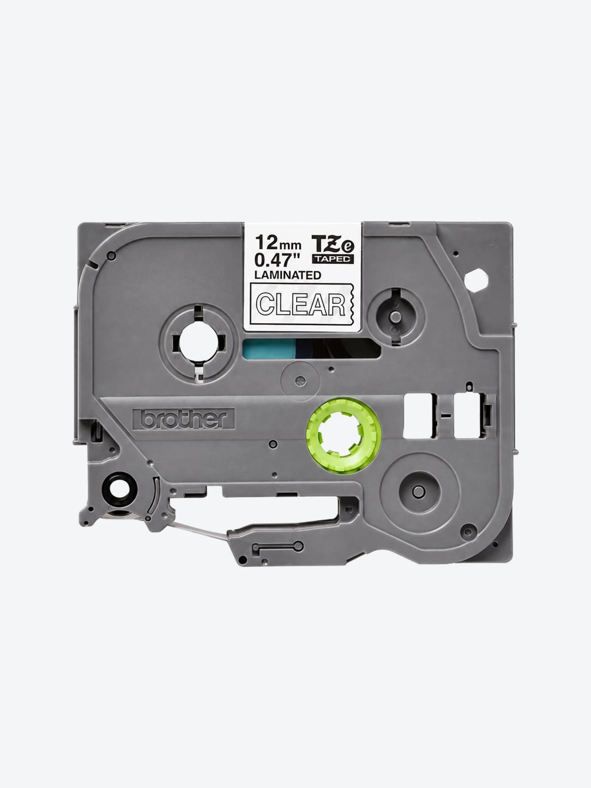 CINTAS DE ETIQUETADO BROTHER TZE135 12MM X 8M COMPATIBLE CON P-TOUCH BLANCO SOBRE FONDO TRANSPARENTE-1