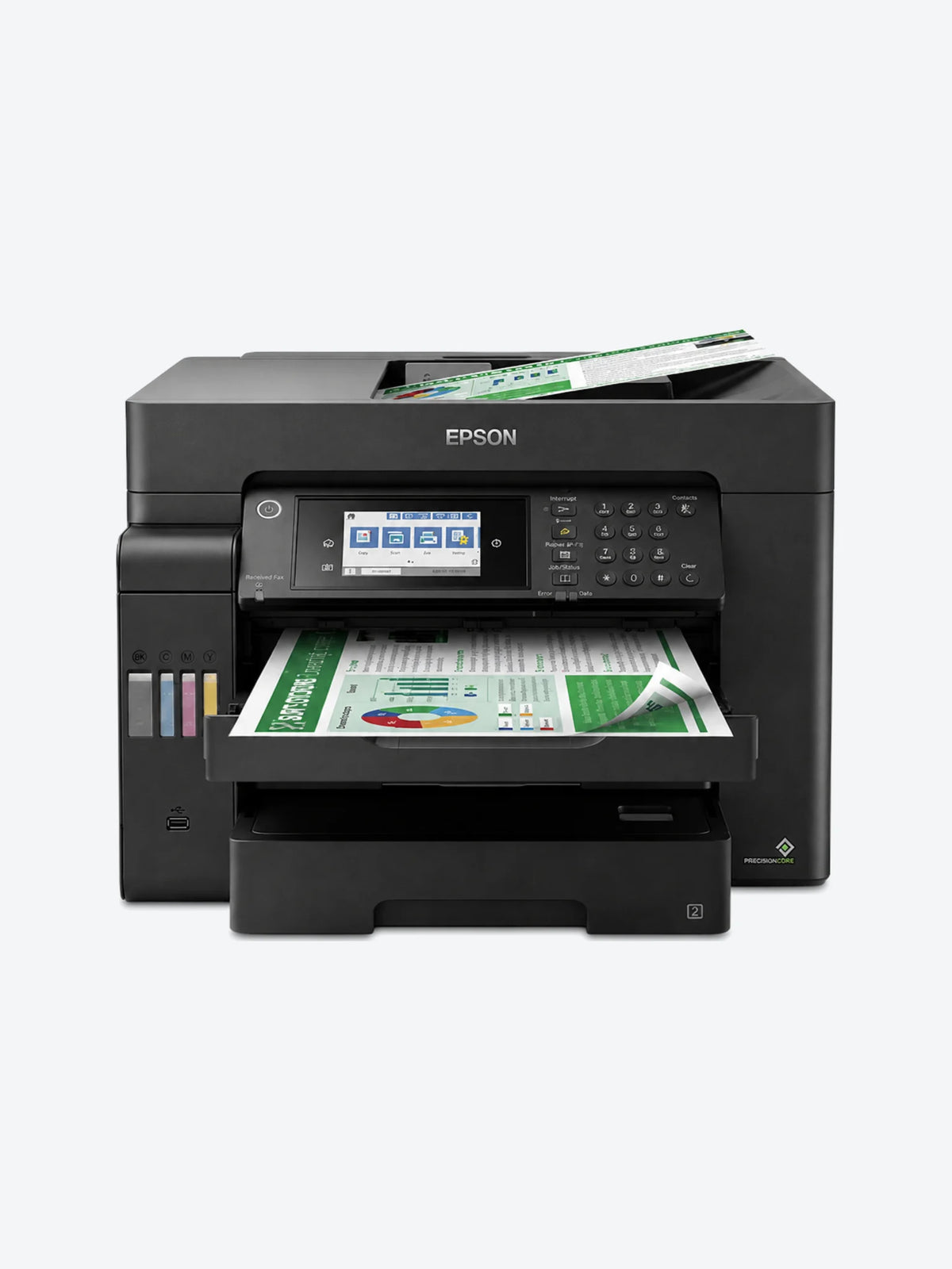 Epson - Wide format - Wi-Fi / Ethernet 10 Base-T/100 Base-TX/1000 Base-T / USB - Duplexador automático