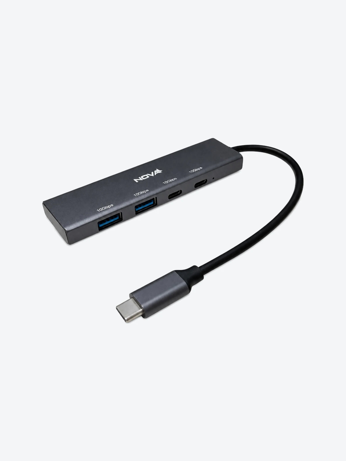 HUB NOVA AHB2S440001C USB-C 2 PUERTOS USB-A 3.2 Y 2 PUERTOS USB-C 3.2 10GBPS MICRO 5V-1