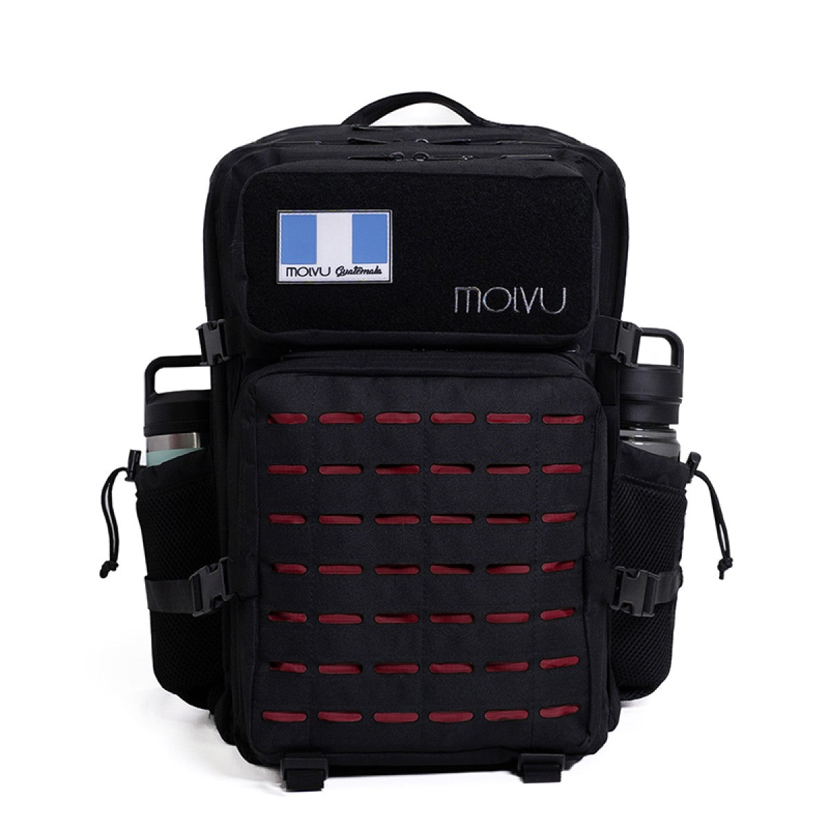 Mochila Roca Negro Rojo-2