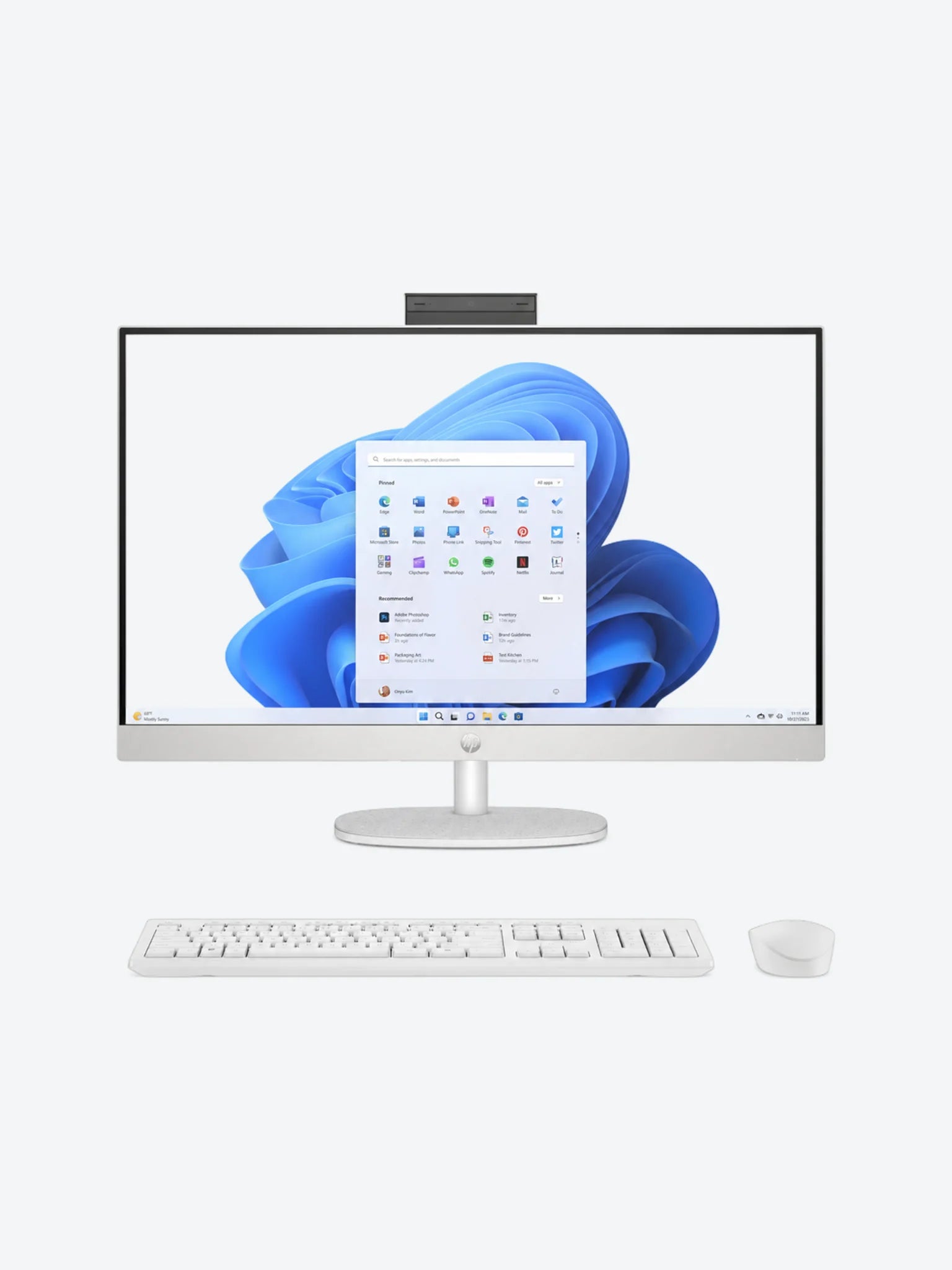 27-cr0275la HP AIO / 27 / FHD / NT / Ryzen 7-7730U / 16GB / 512GB / Win11 / White-1