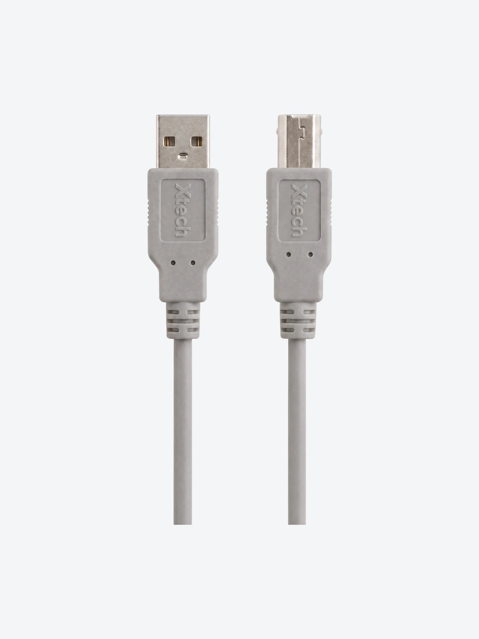Cable Xtech Para impresora XTC-302 USB-B a USB-A Color Gris