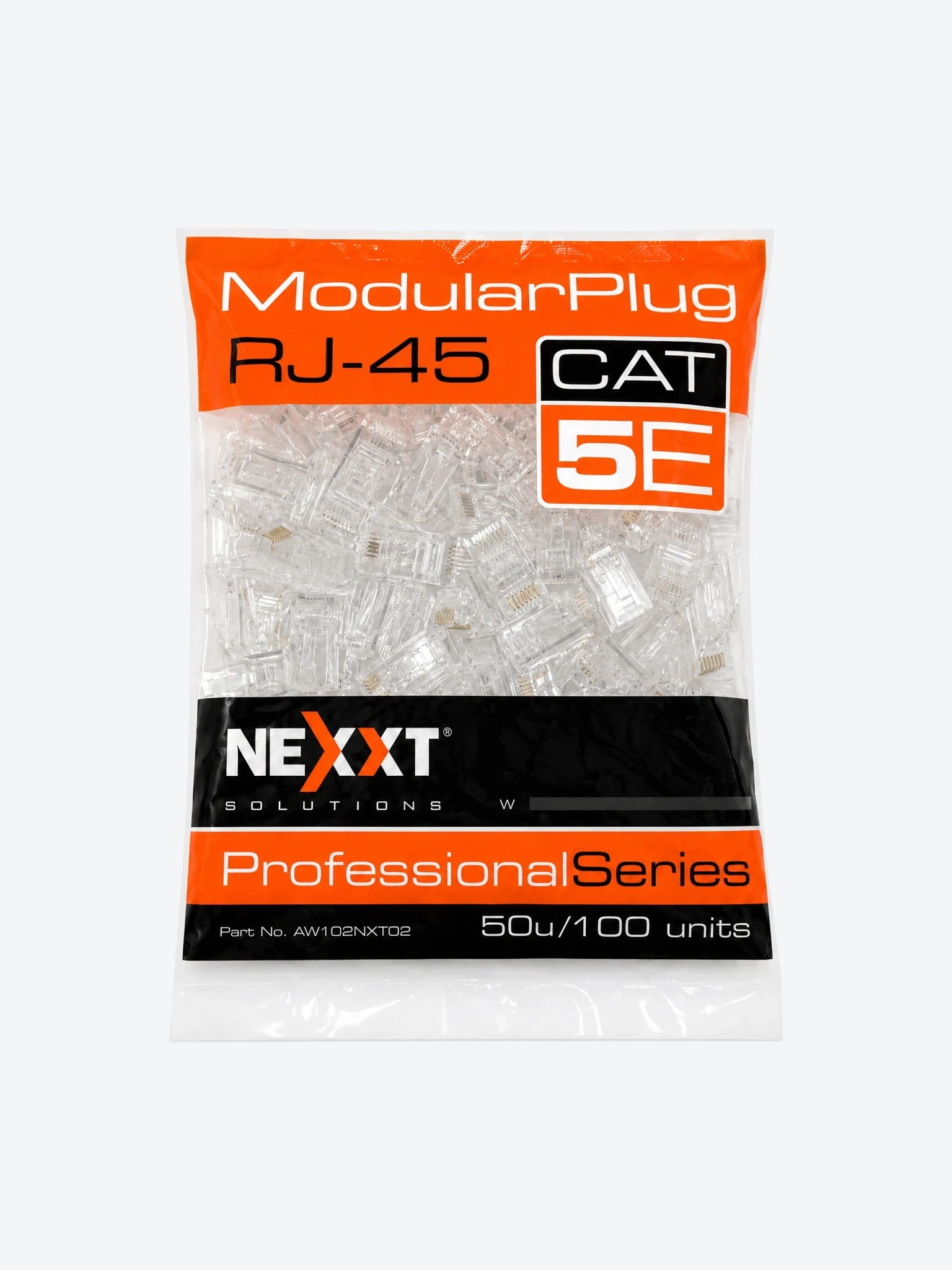 CONECTOR RJ45 NEXXT CAT5E BOLSA 100 UNIDADES