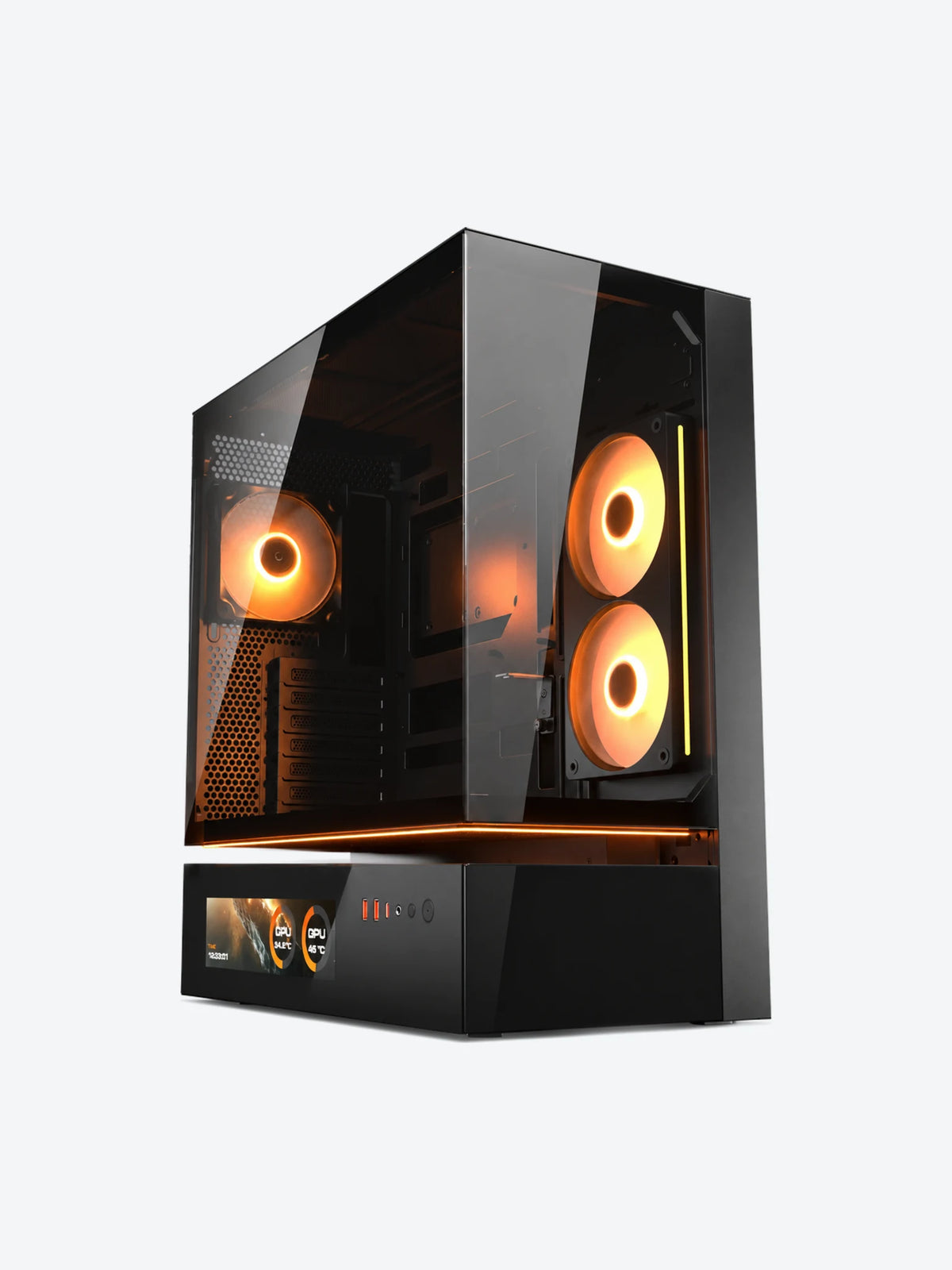 Case Gaming Cougar CFV235 Vision Media Torre ATX Negro (Sin Fuente)