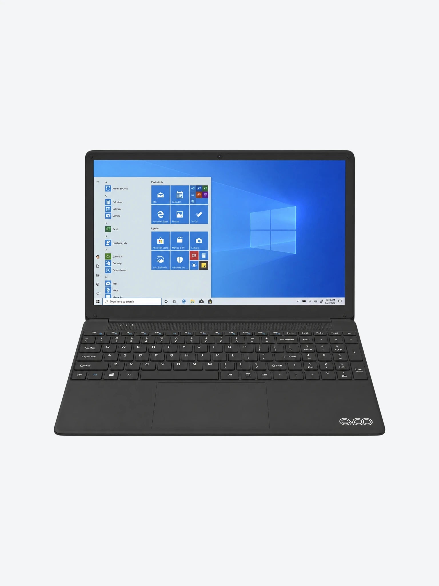Laptop Evoo Core I7-6660U 2.4GHz 8GB RAM 256GB SSD 15.6FHD 1920x1080 Intel Iris Plus 540 Graphics Bluetooth W10 Color Negro Seminueva-1