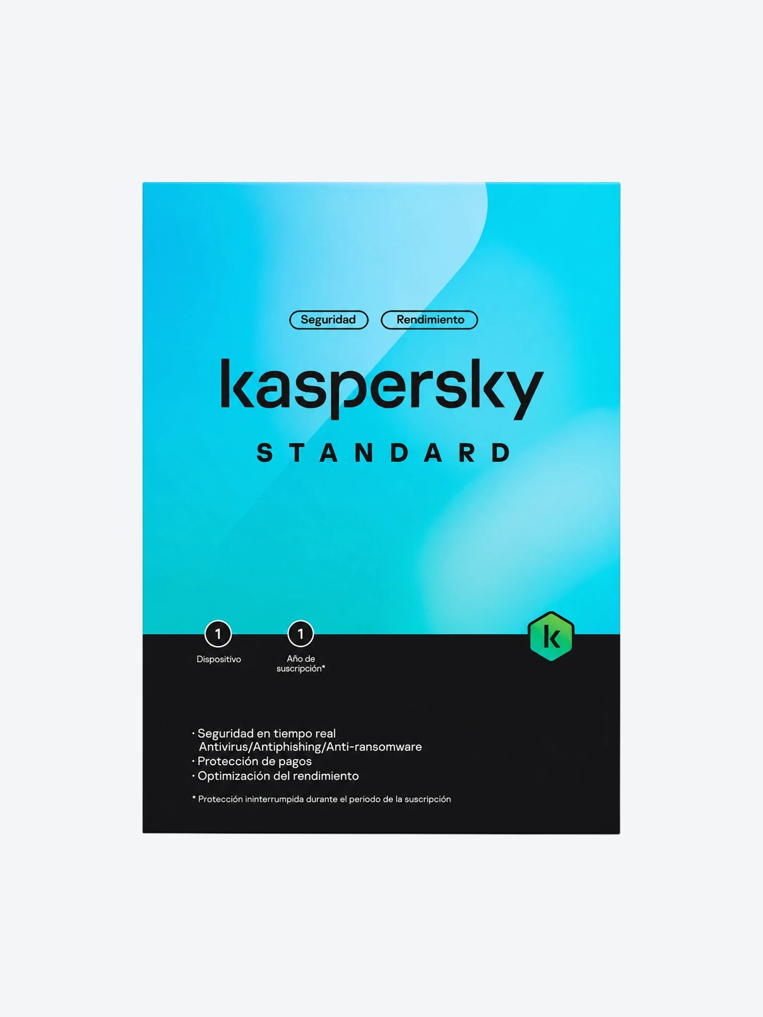 Licencia Antivirus Kaspersky Standard 1 Año 1 Dispositivo Fisica KL1041DDAFS-L-1