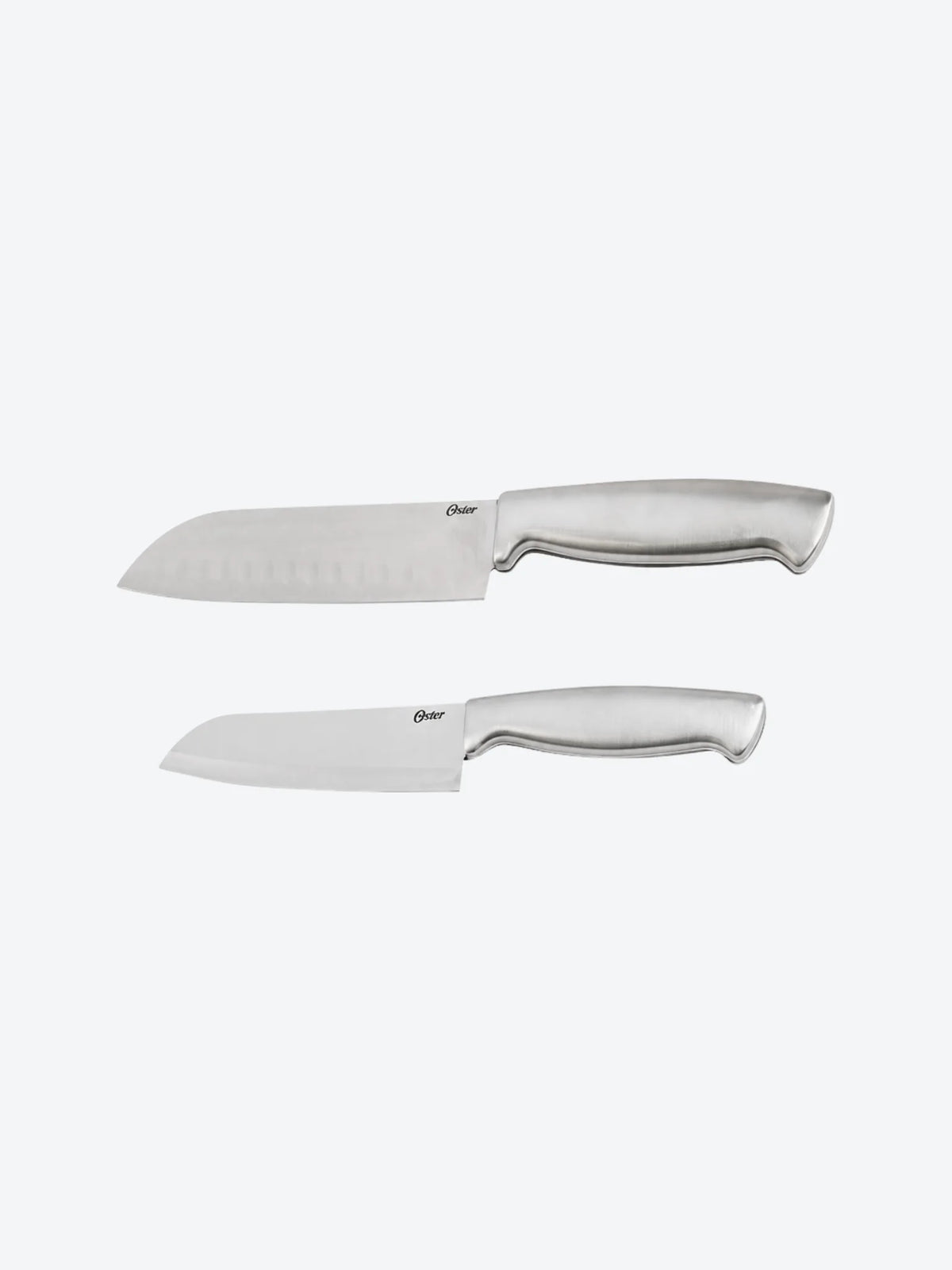 Oster Baldwyn Cuchillos Santoku, Juego de 2 Piezas de 6.5' y 5' - Acero Inoxidable