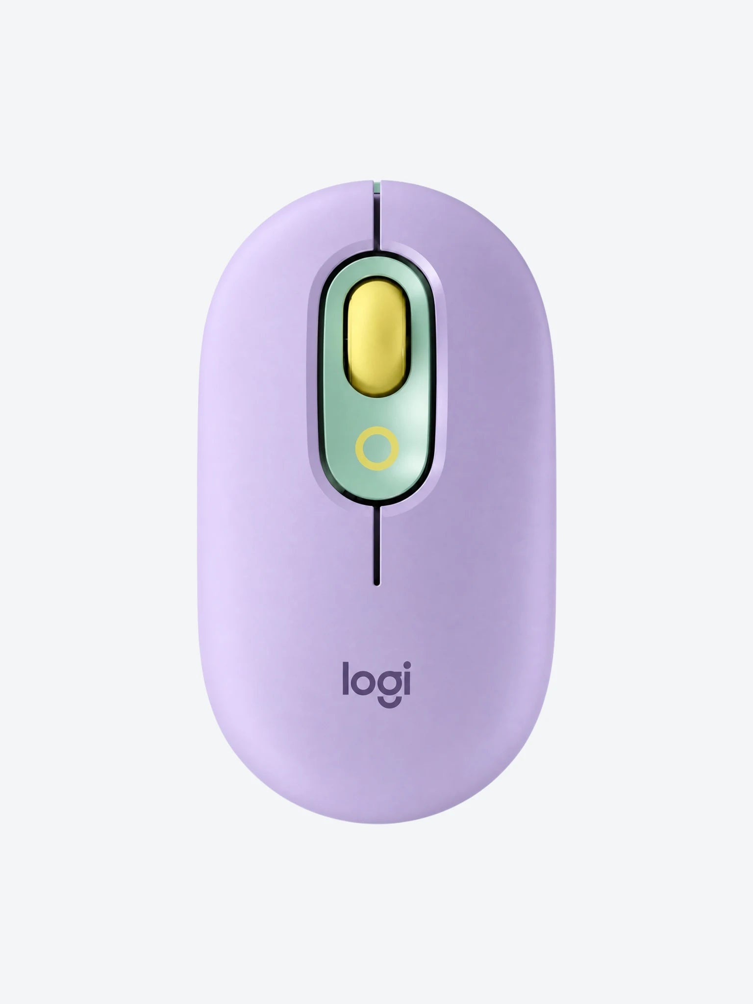 Mouse Logitech Pop Con Emoji Personalizado 4 Botones Inalambrico Bluetooth Color Lila con Menta-1