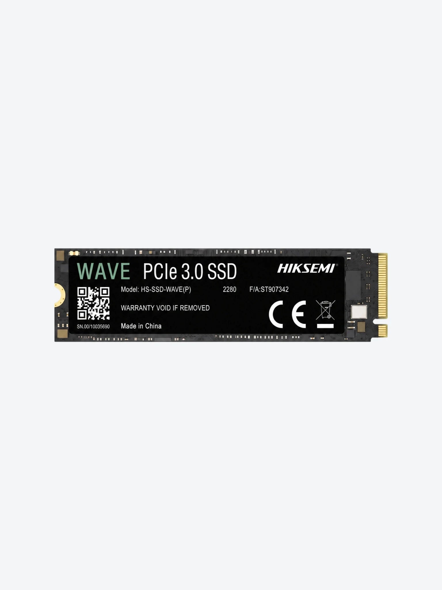 Disco Solido Interno Hiksemi HS-SSD-WAVE(P)512G  512G M.2 2280 PCIE GEN3 X4 2500MB/S / 1025MB/S Color Negro