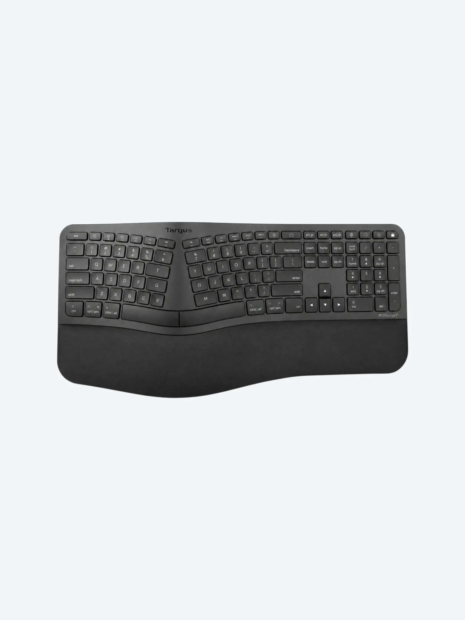 Teclado Targus AKB871US Ergonomico EcoSmart Inalambrico Bluetooth en Ingles Color Negro-1