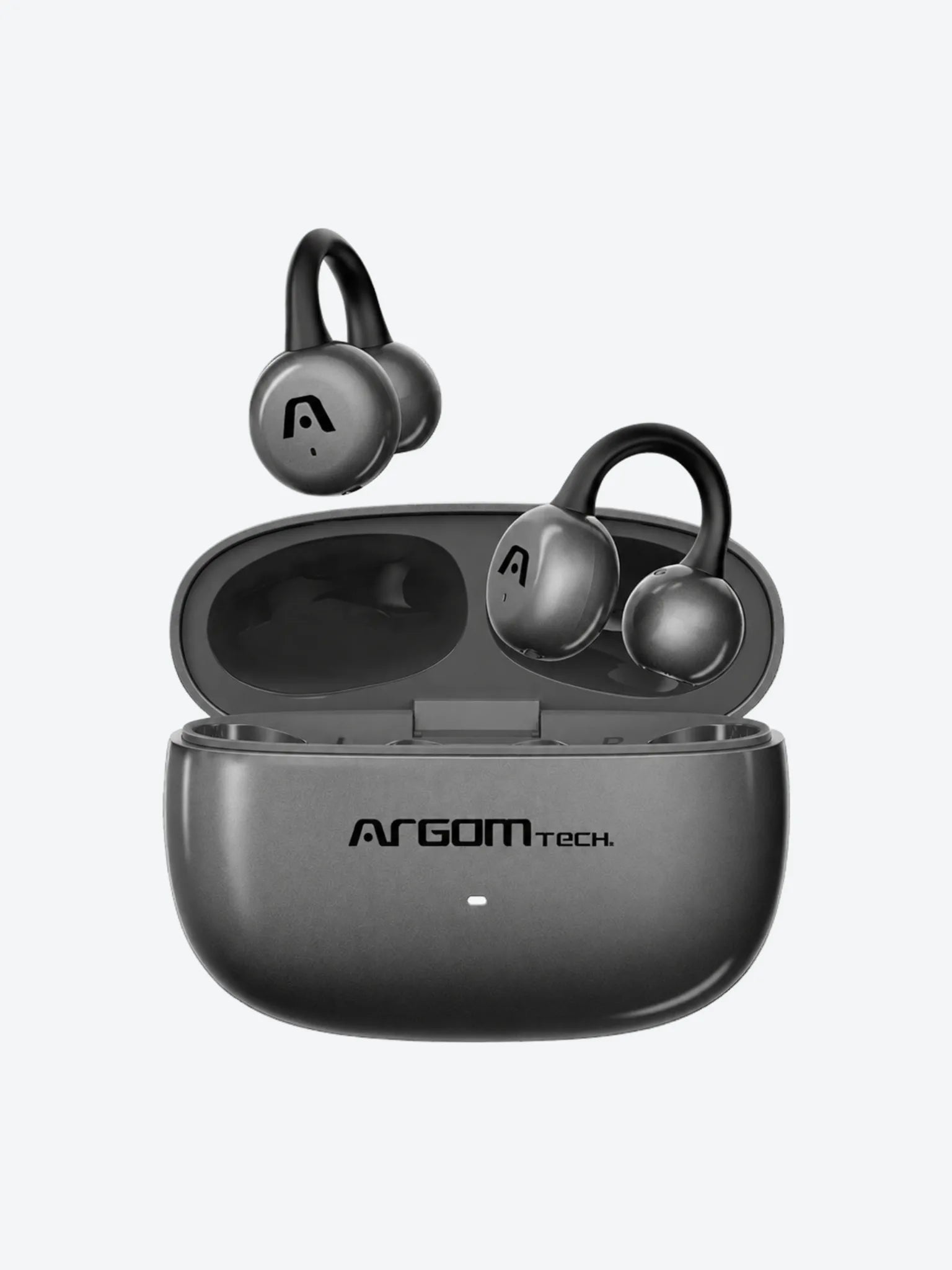 ARGOM SKEIPODS E40 GRIS PLOMO - AUDIFONOS BT, ENC CON IA, OPEN EAR, 19+6H