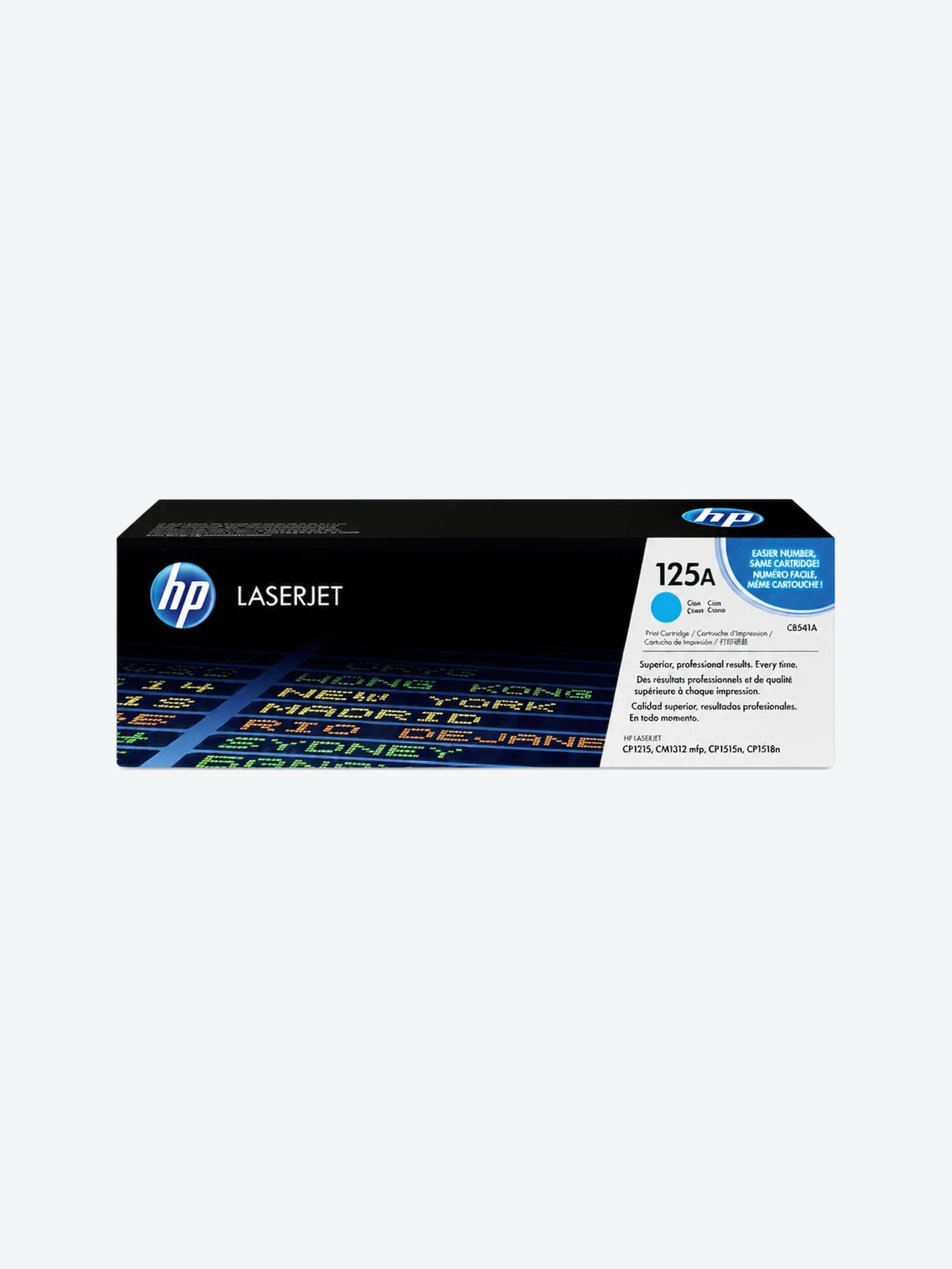 HP 125A - Cián - original - LaserJet - cartucho de tóner (CB541A) - para Color LaserJet CM1312 MFP, CP1215, CP1217, CP1515n, CP1518ni