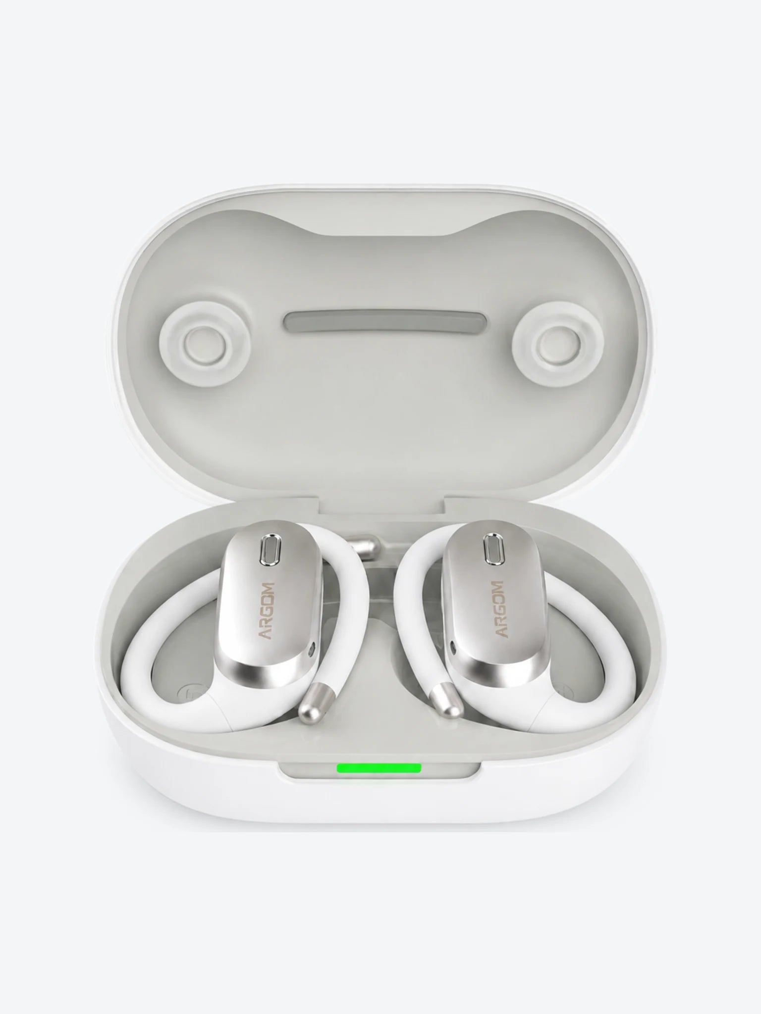 ARGOM SKEIPODS E90 - AUDIFONOS CON IA ENC, DISEÑO OPEN-EAR COLOR BLANCO-1