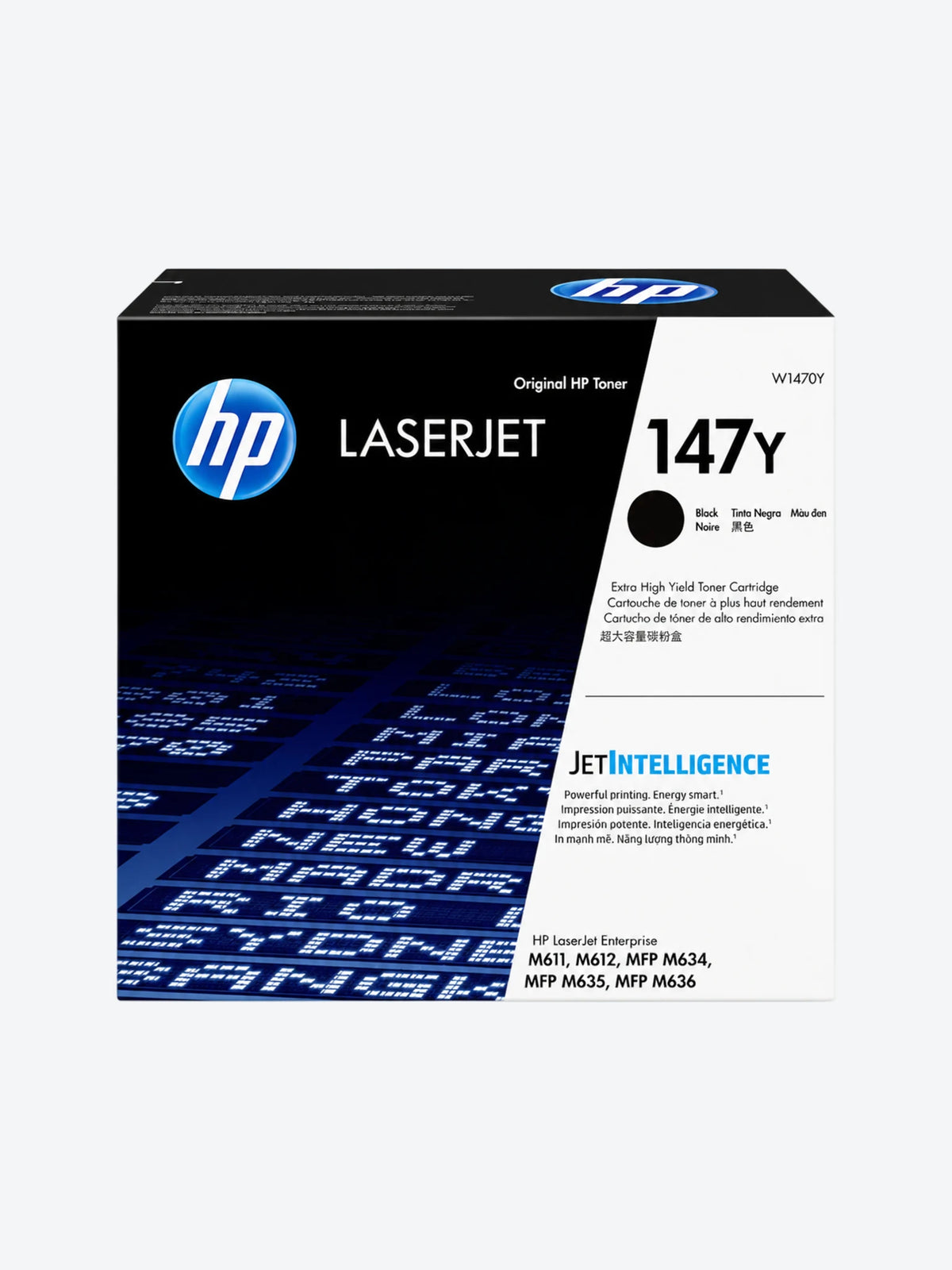 HP 147Y - Rendimiento extra alto - negro - original - LaserJet - cartucho de tóner (W1470Y) - para LaserJet Enterprise MFP M634, MFP M637; LaserJet Enterprise Flow MFP M634, MFP M635
