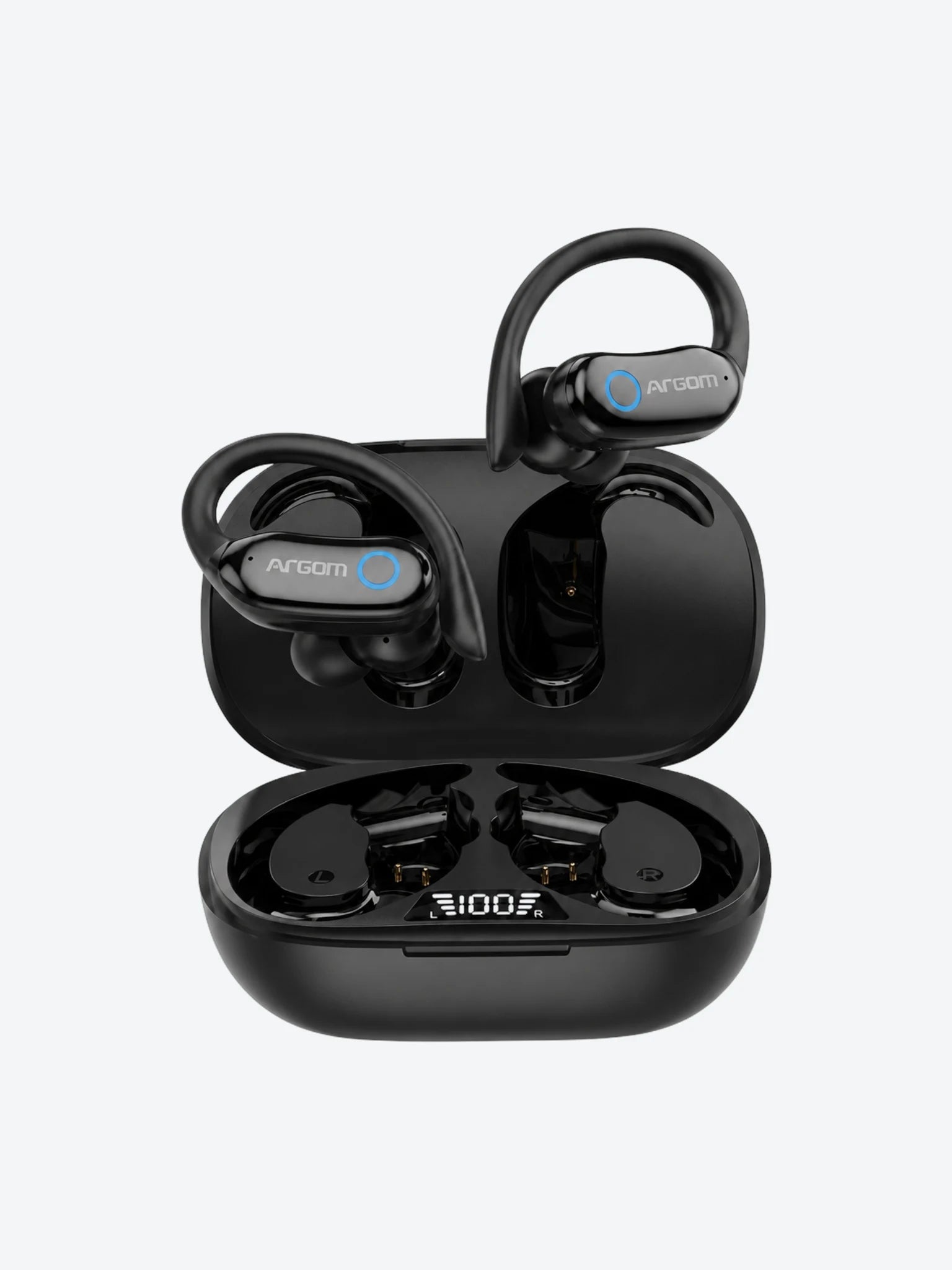ARGOM SKEIPODS E95 - AUDIFONOS DEPORTIVOS BT CON ENC AI NEGRO-1