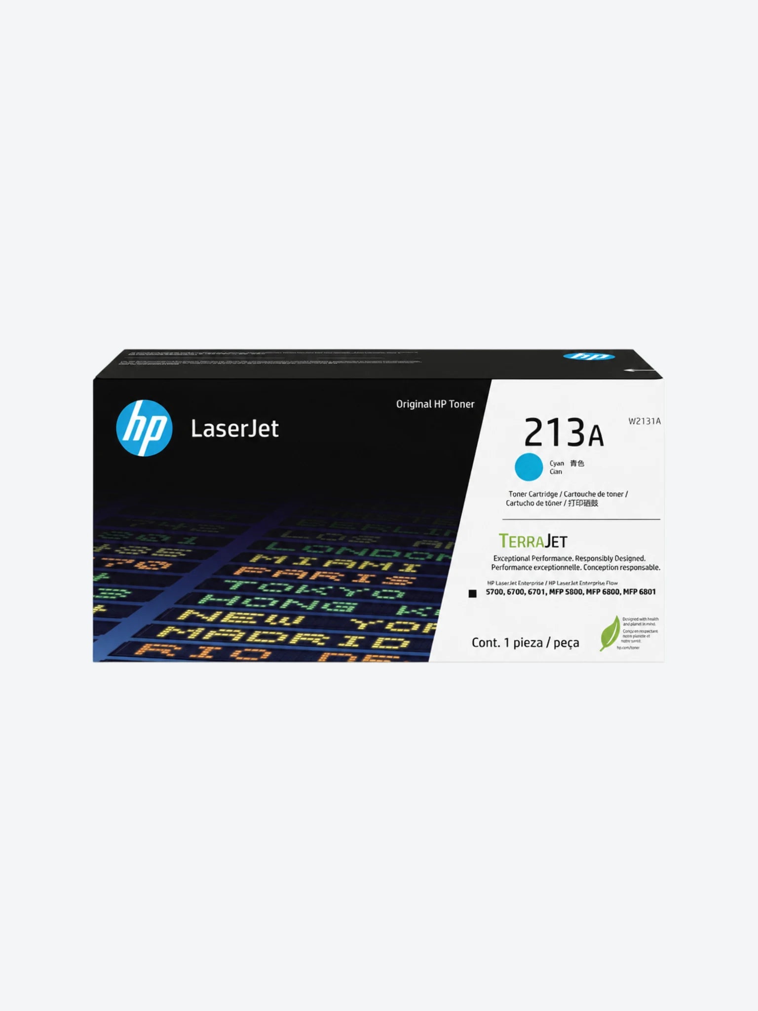 Cartucho de tóner original HP LaserJet 213A, cian