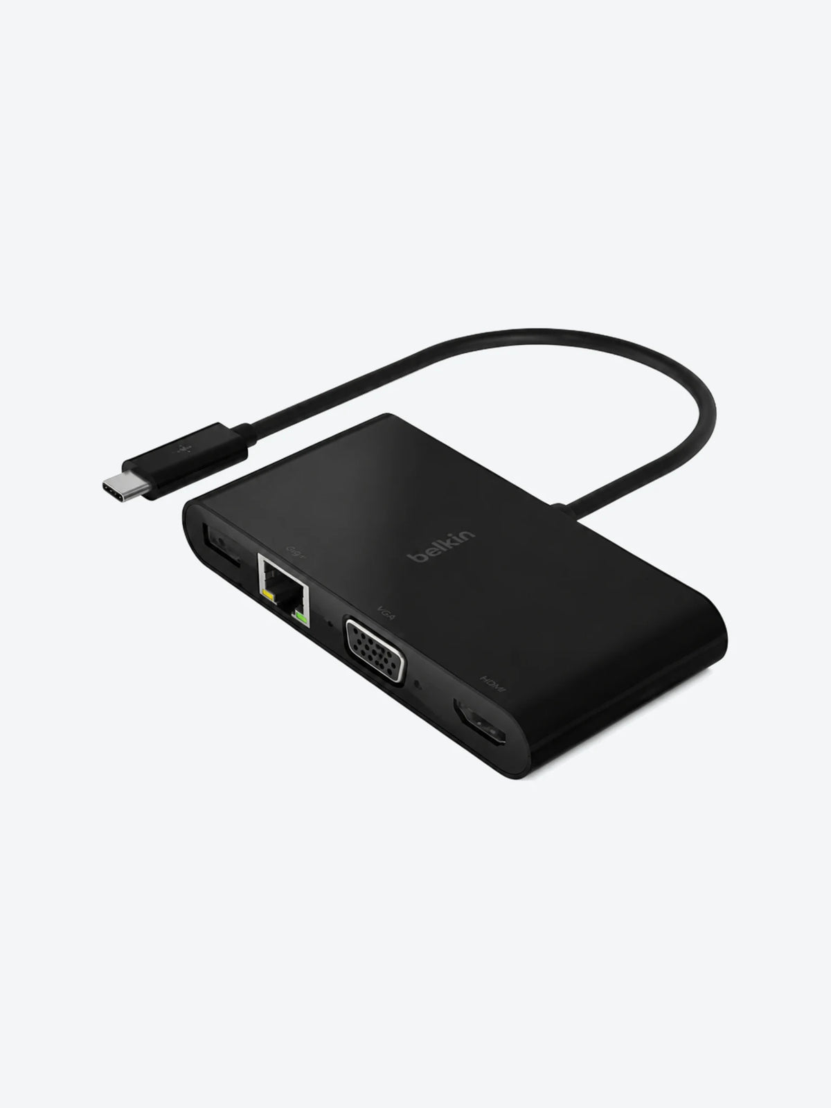 Belkin - Adaptador de carga y multimedia - USB-C - VGA, HDMI - 1GbE