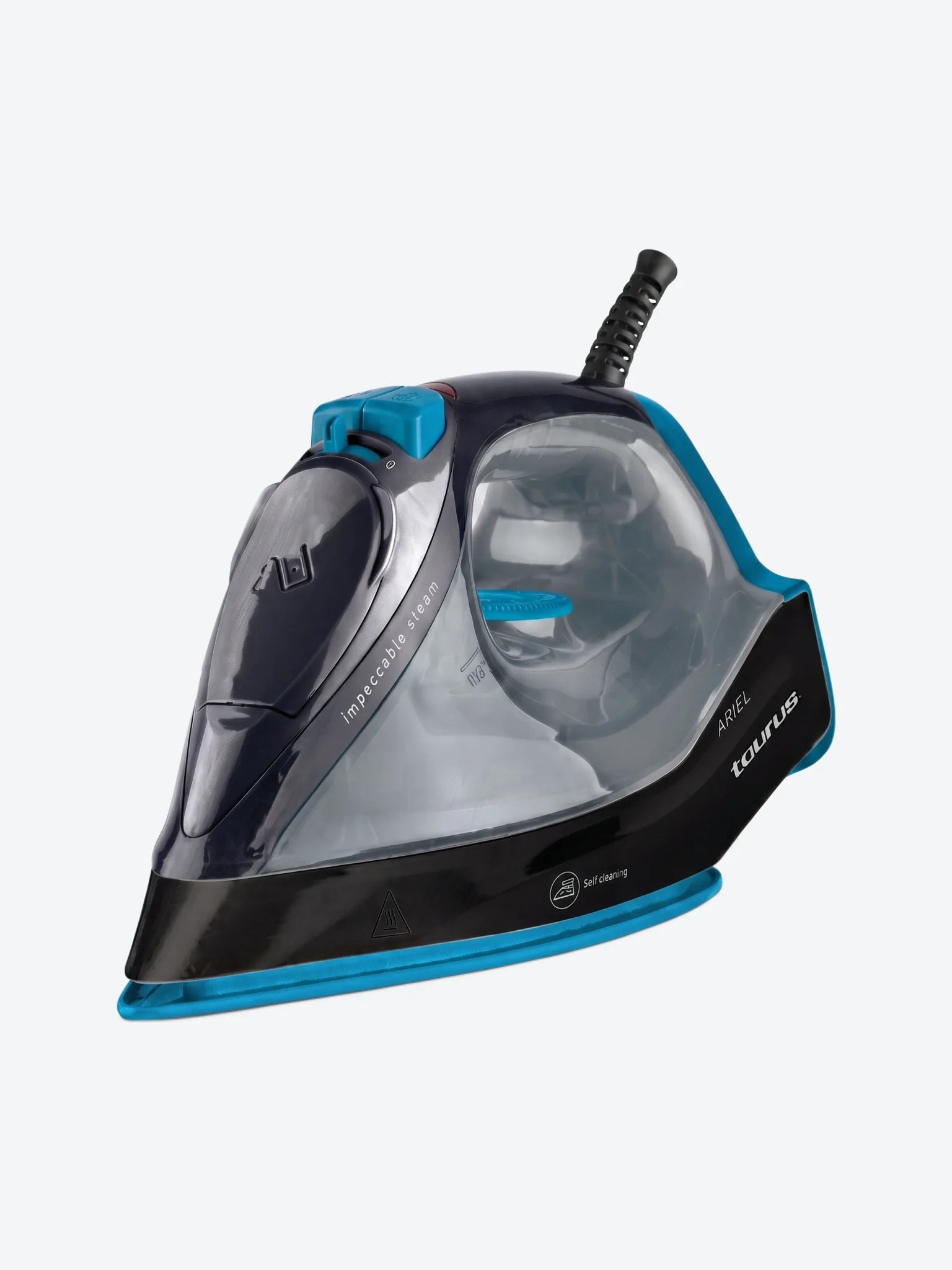 Plancha Para Ropa Taurus Ariel 1200W Control de Vapor Sistema de Auto Limpieza Cable Giratorio 360