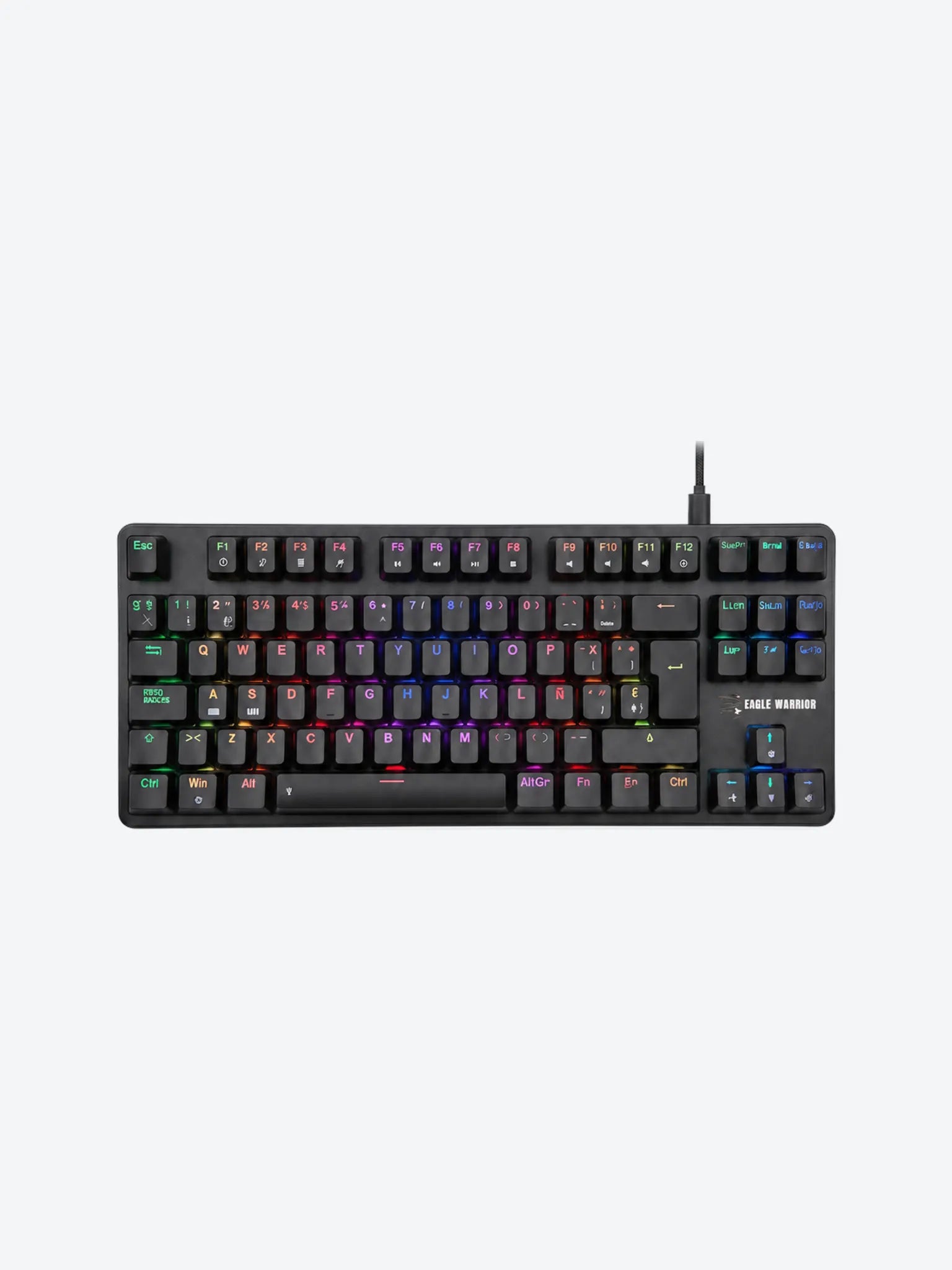 TECLADO GAMING RGB EAGLE WARRIOR KGY282U0003C TKL MECÁNICO ALÁMBRICO USB  ESPAÑOL