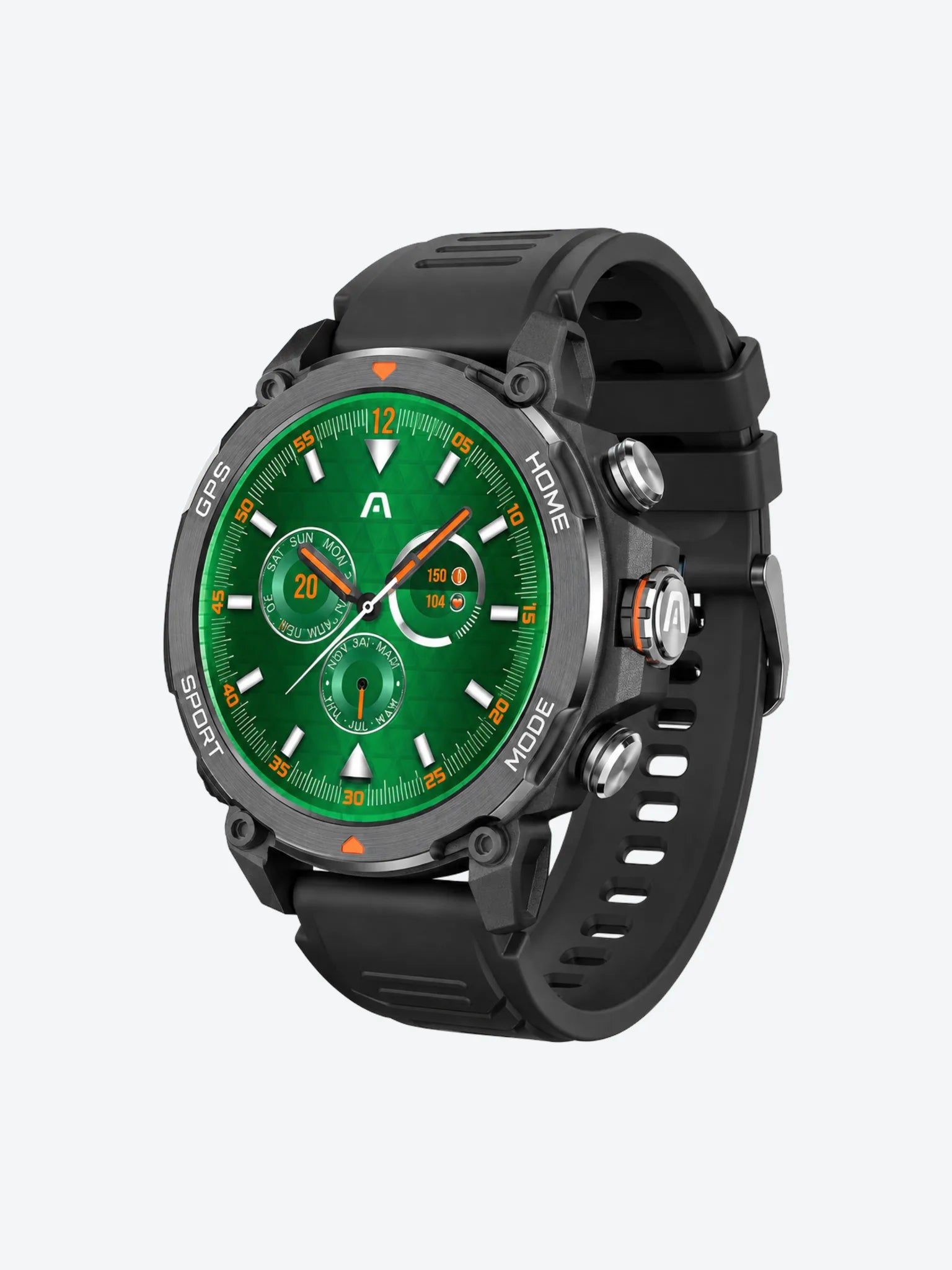 ARGOM SKEIWATCH C80 - RELOJ INTELIGENTE NEGRO CON DOS CORREAS NEGRO Y VERDE-1