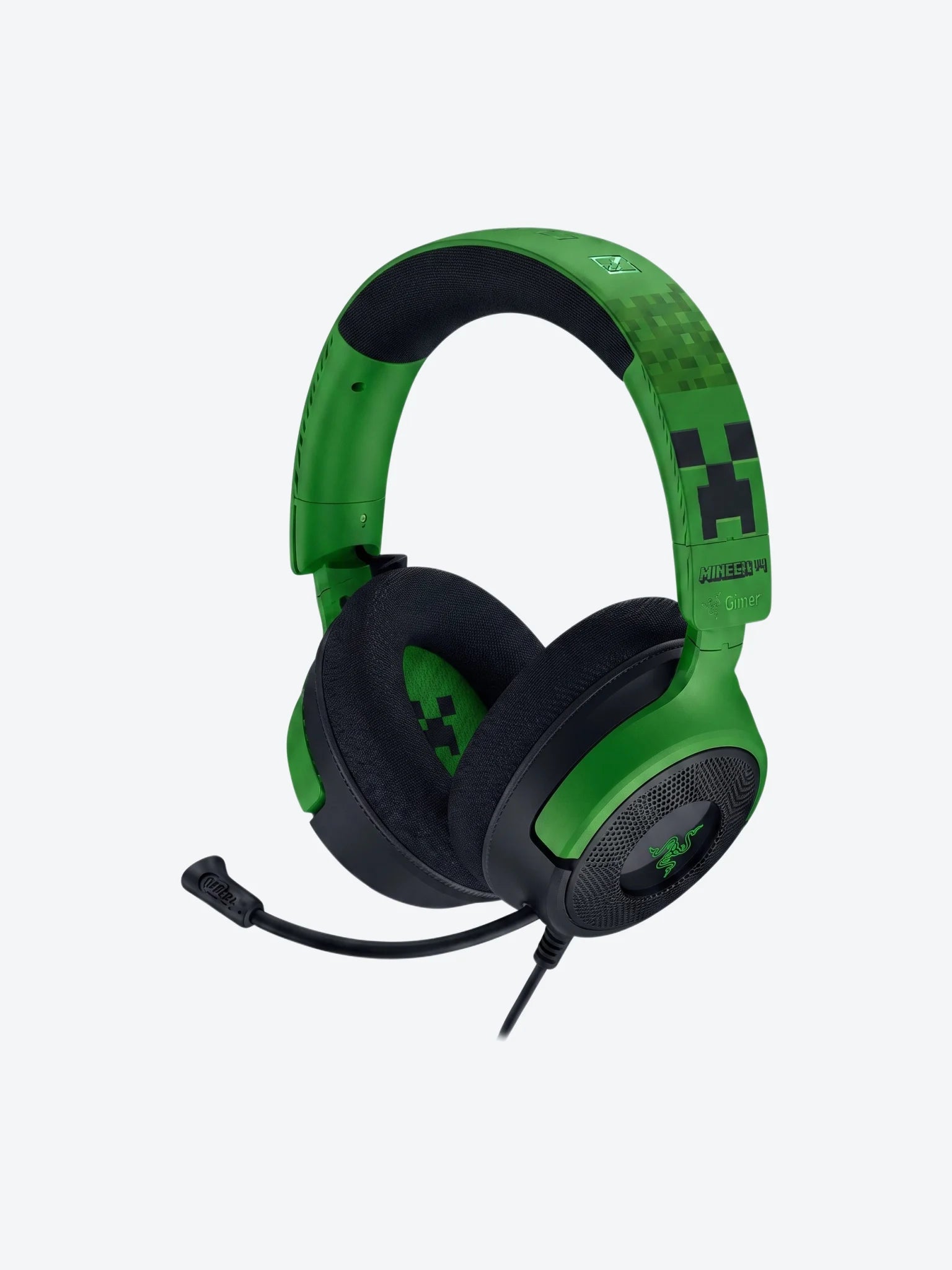 Headset Gaming Razer RZ04- 05180200- R3M1 Kraken V4 X Wired Color Verde Minecraft-1