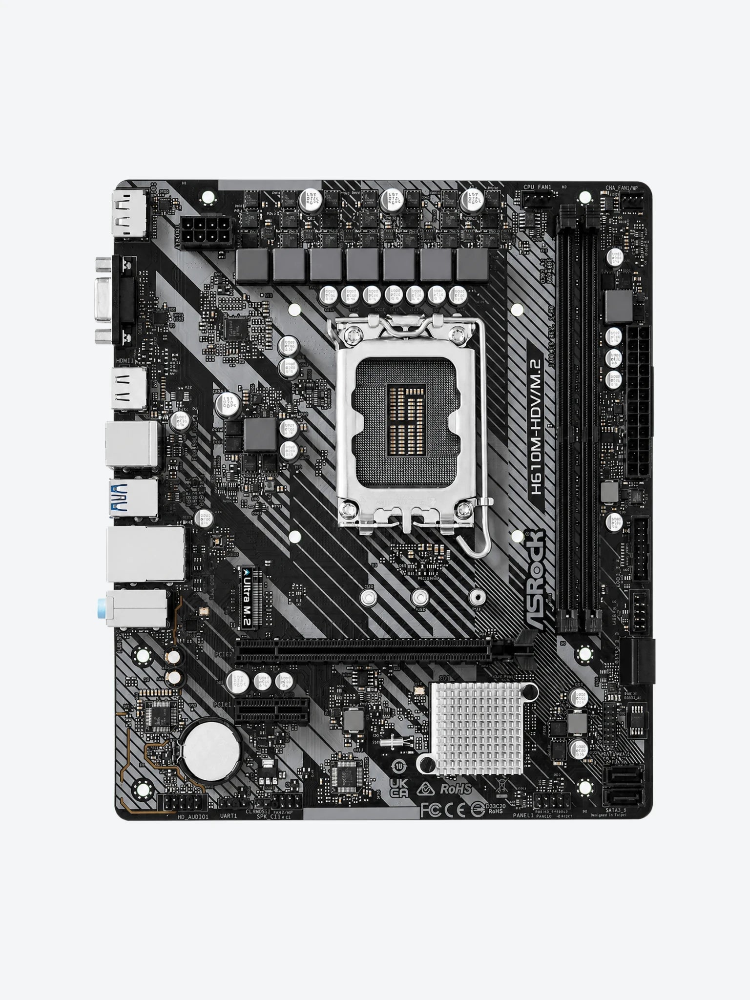 Tarjeta Madre Asrock H610M-HDV/M.2 R2.0 90-MXBJH0-A0UAYAZ DDR4 LGA 1700