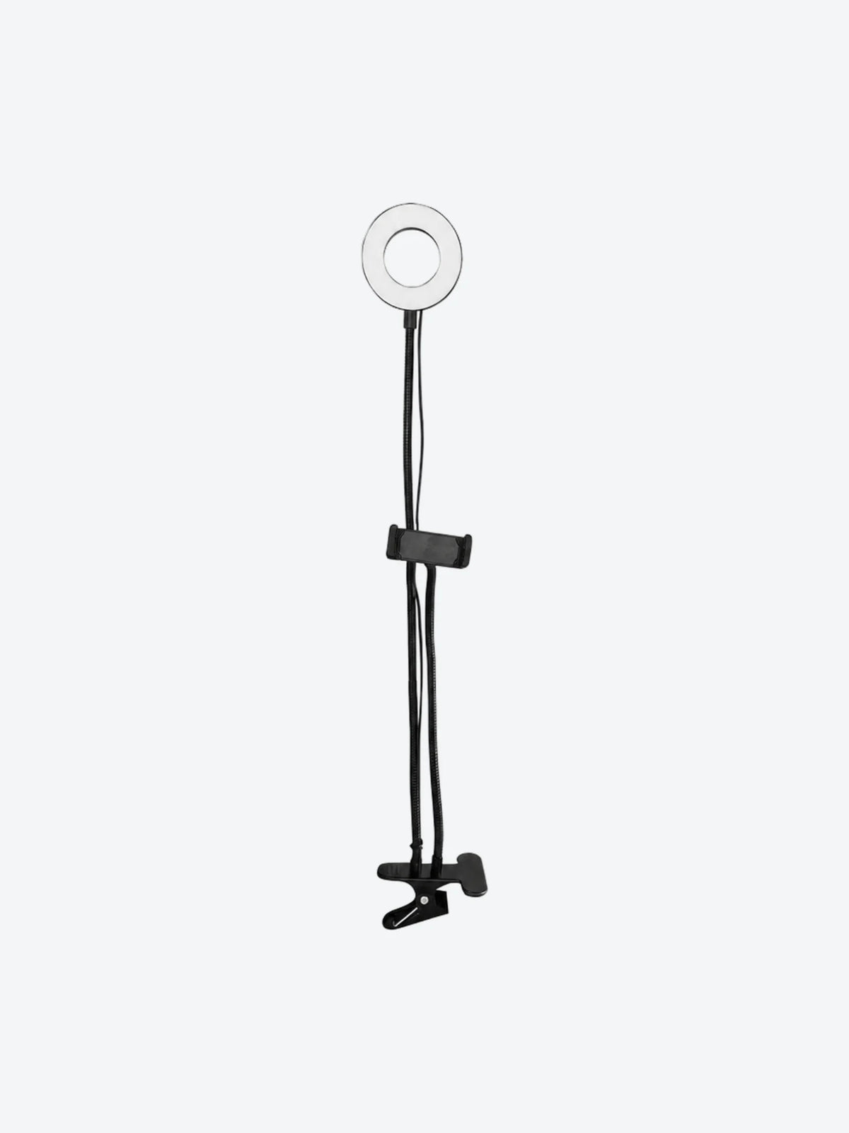 Aro de Luz VTA+ con Soporte Ajustable para Celular USB Negro