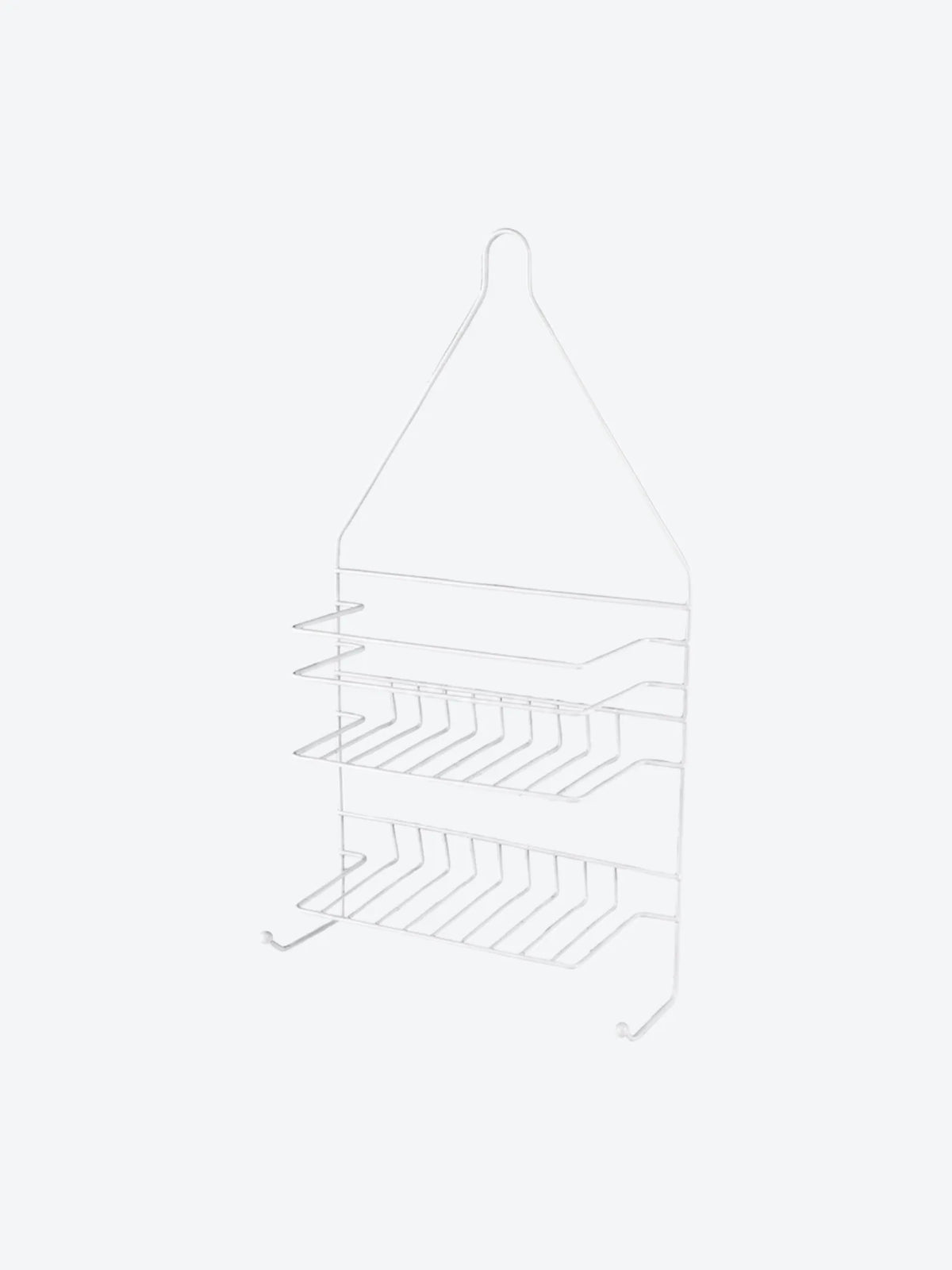 ORGANIZADOR DE DUCHA METALICO, RECUBRIMIENTO PLASTICO, BLANC-1