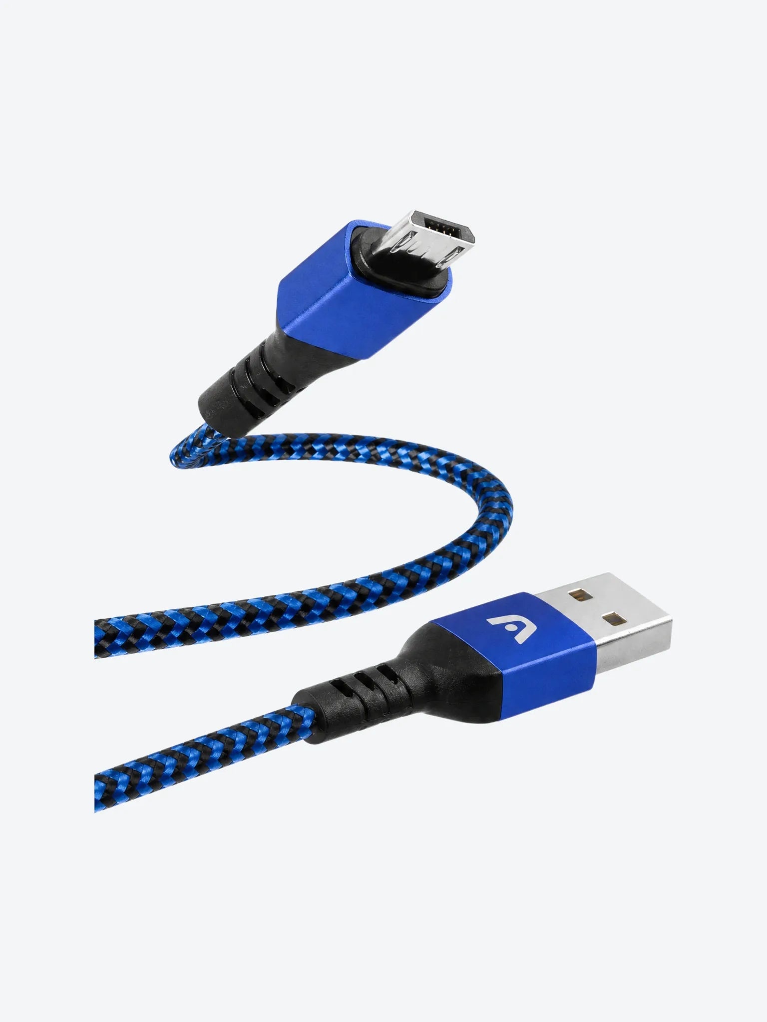 Cable Argom ARG-CB-0021BL Micro USB a USB 2.0 Nylon Trenzado 1.8mts Color Azul-1