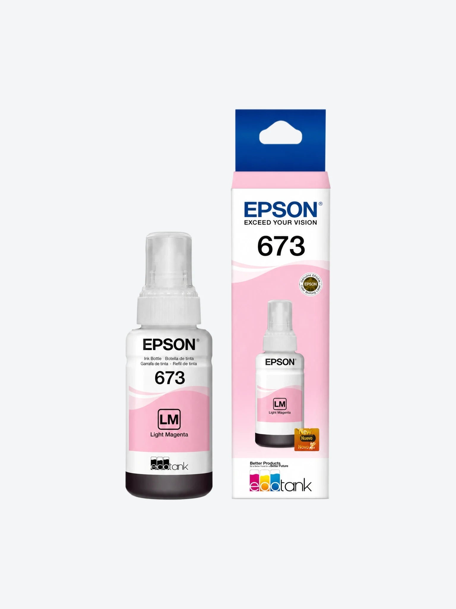 Tinta Para Impresora Epson T673620-AL T673 Color Magenta-1