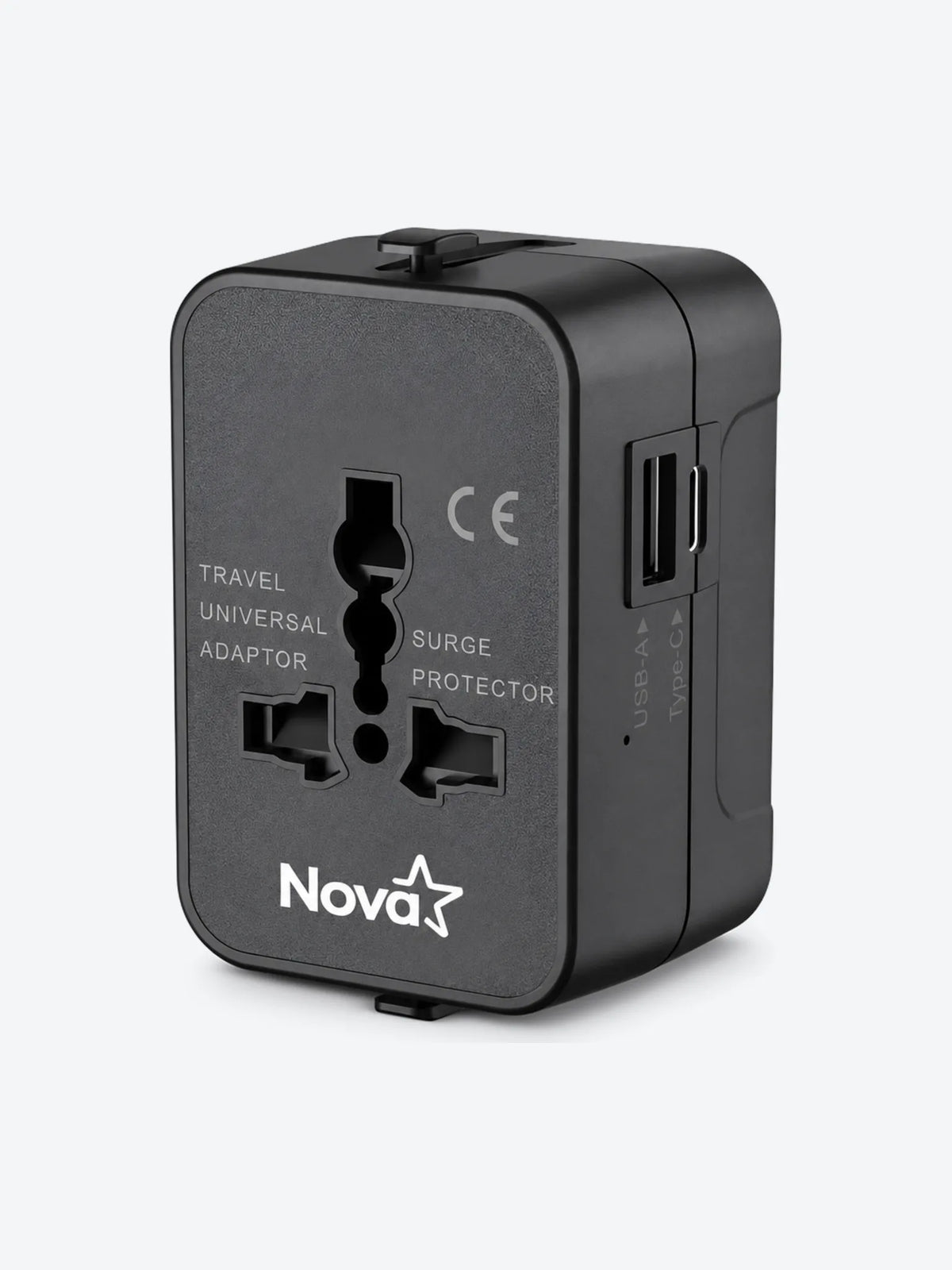 ADAPTADOR UNIVERSAL NOVA FEU10200001C USB-A / USB-C PD 600W-1440W NEGRO-1