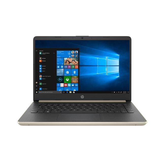 LAPTOP HP 14-DQ1038 CORE I3-1005G1 1.2GHZ 128GB SSD 4GB RAM 14" 1366X768 BT WIN10 COLOR ORO PALIDO