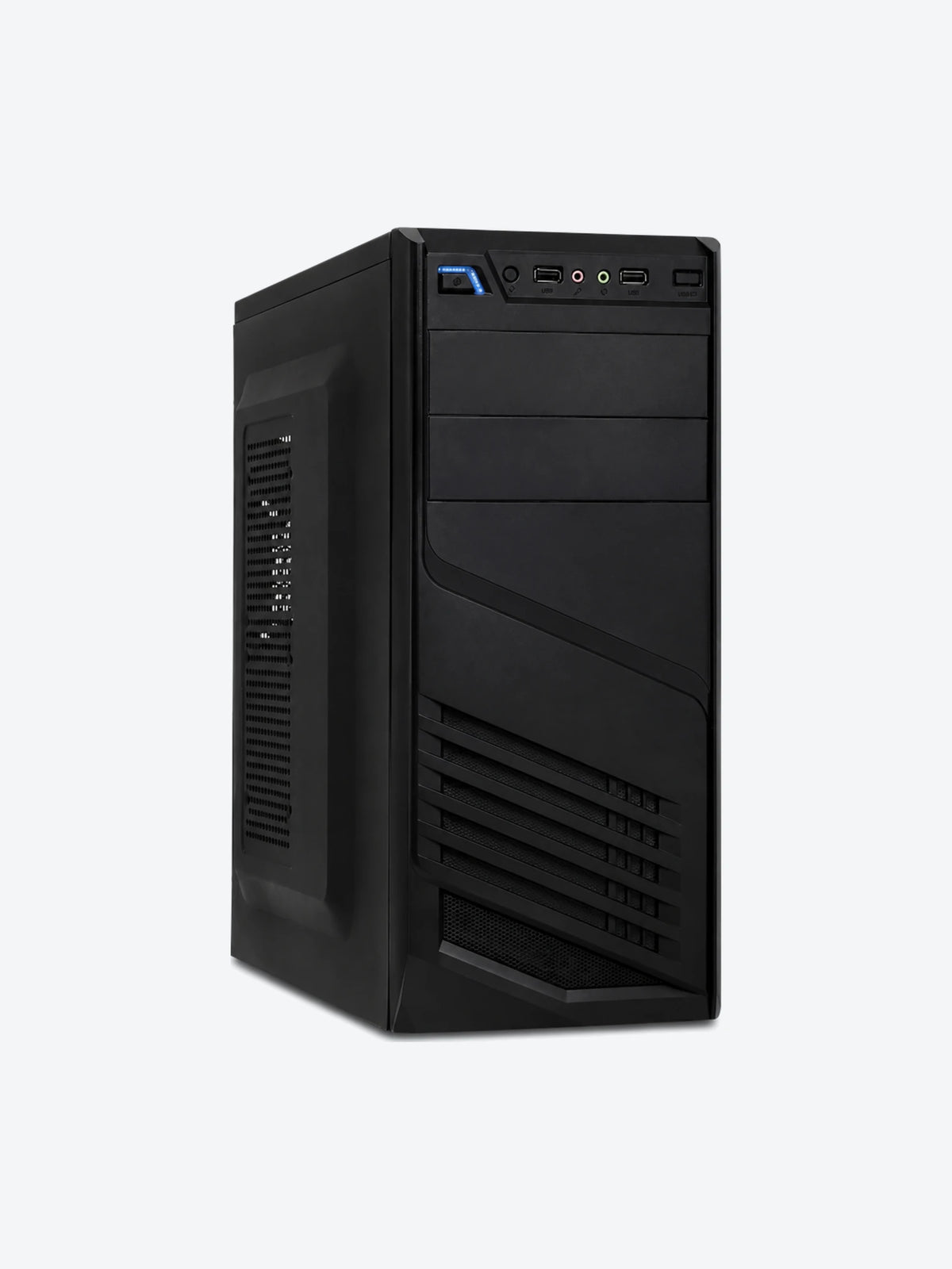 Xtech - Desktop - All black - ATX - pc case 600W ps-1