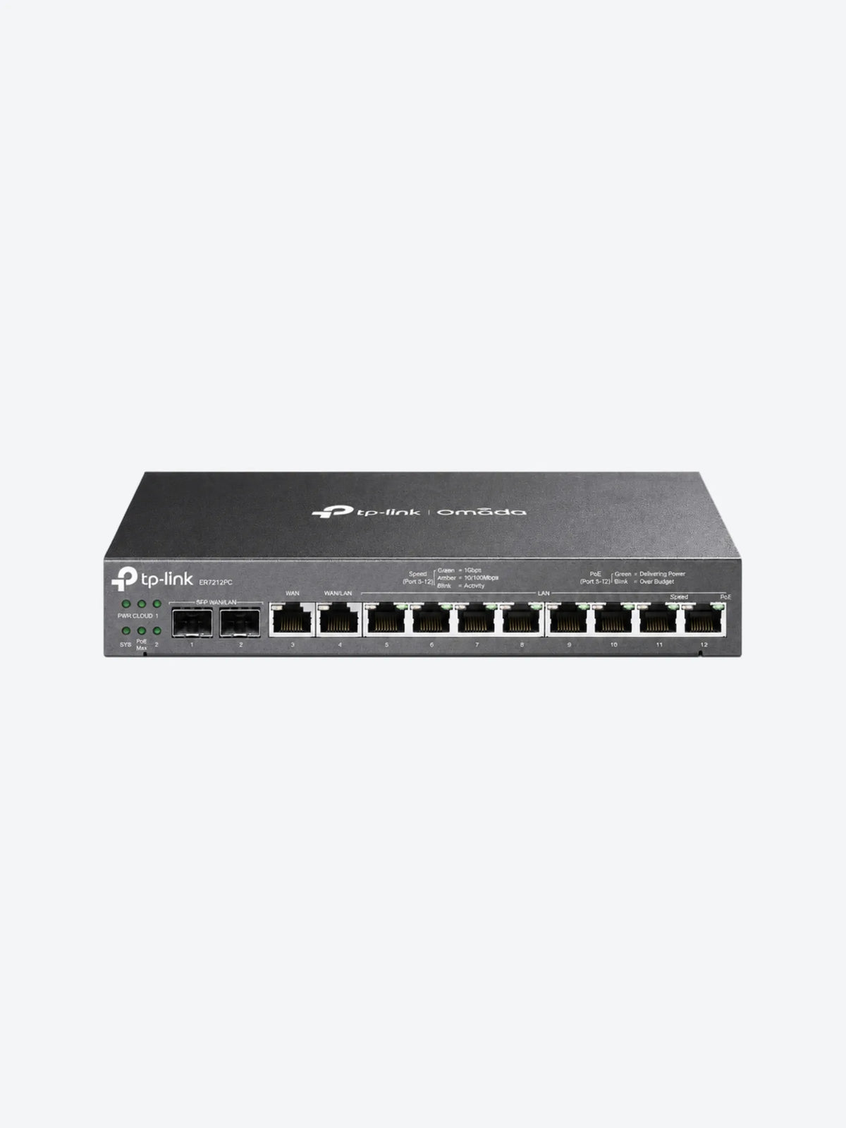 TP-LINK ER7212PC V1 - Router conmutador de 8 puertos - 1GbE - Puertos WAN: 4 - montaje en pared