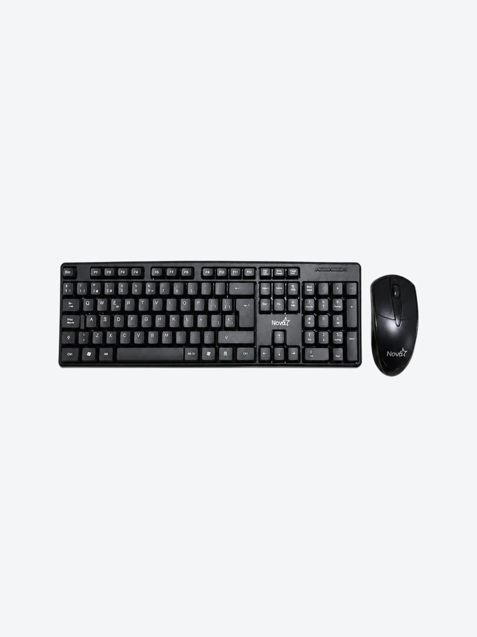 TECLADO Y MOUSE NOVA KB3782U0001C ALÁMBRICO USB