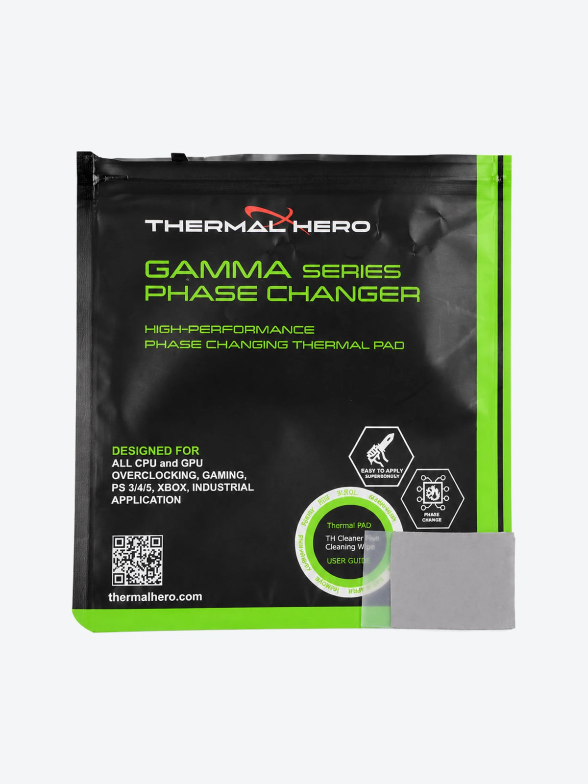 PARCHE TÉRMICO THERMAL HERO FASE GAMMA 13W/M K 0.2MM CPU/GPU 40x40MM TH-710044