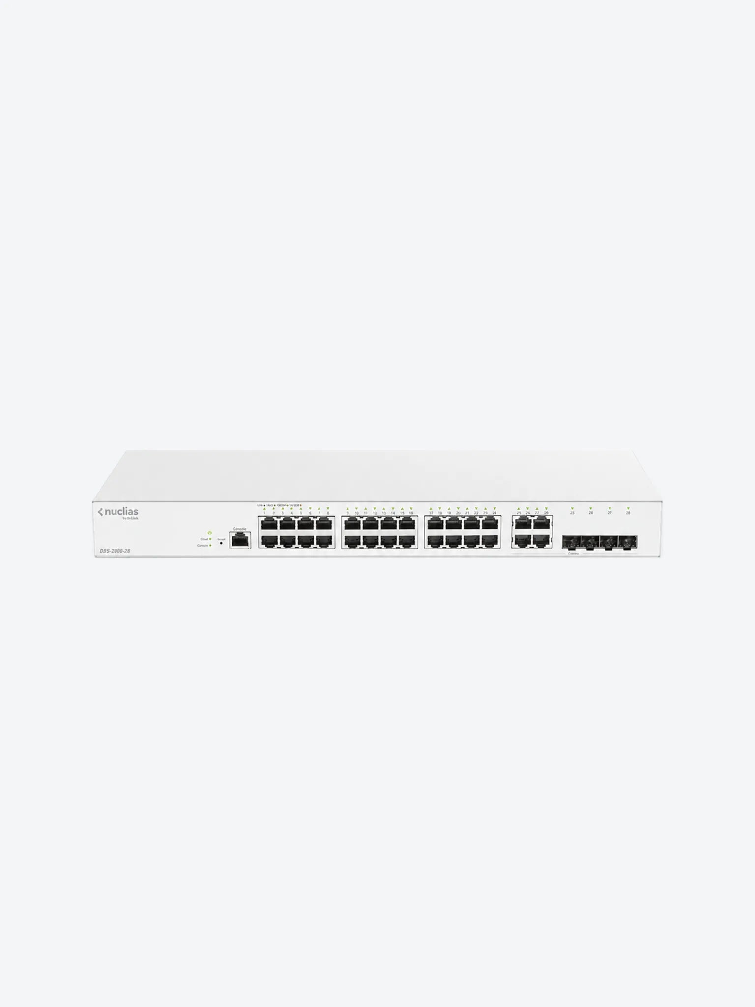 Switch Cloud de 24 puertos + 4 puertos GbE/SFP combo