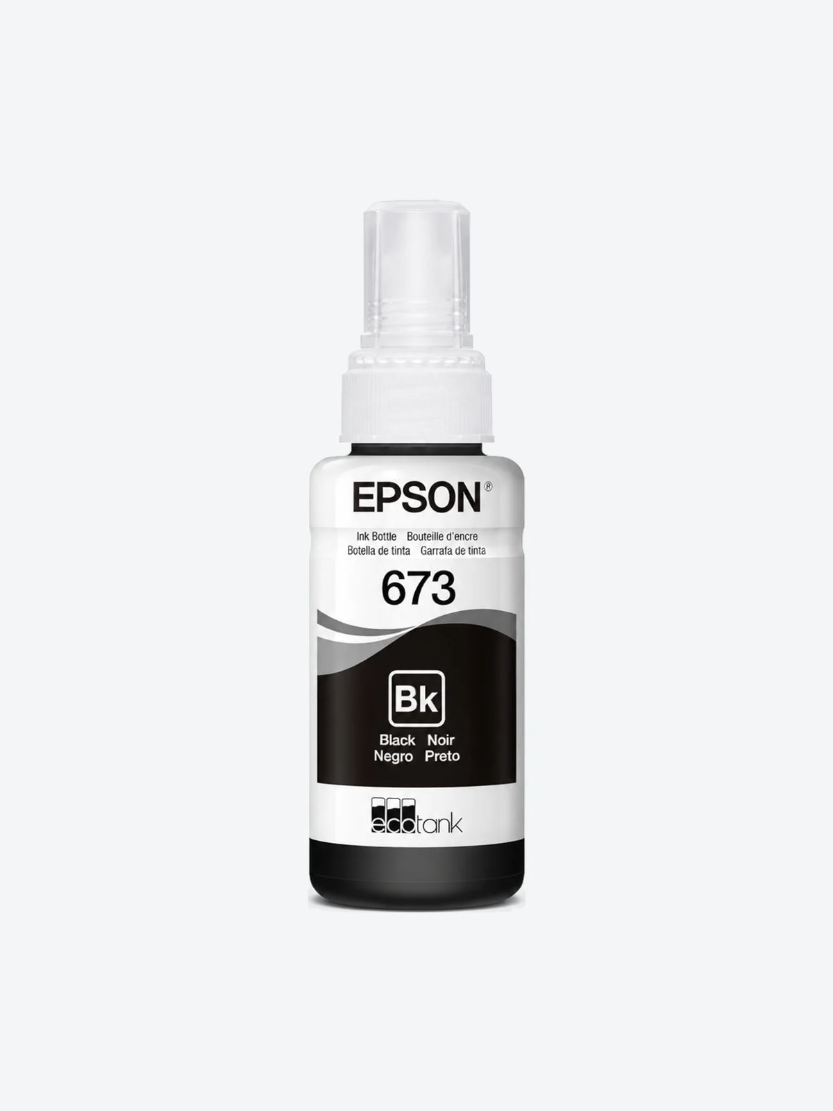 Epson T673 - Negro - original - recarga de tinta - para Epson L1800, L800, L805, L810, L850; EcoTank L1800-1
