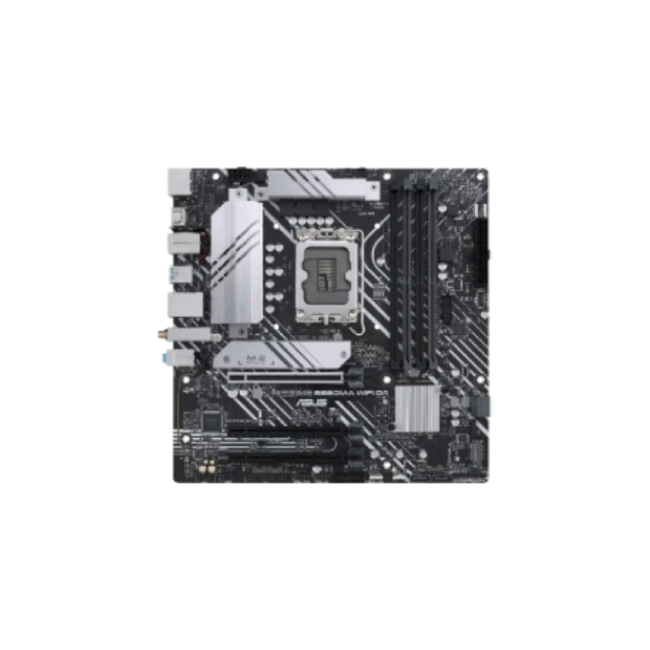 Tarjeta Madre Asus Prime B660M-A WiFi D4 Aura Sync LGA1700 Intel B660 USB 3.2 Gen2 WiFi 6 Tipo C Dual M.2 SATA Pcle X16-3