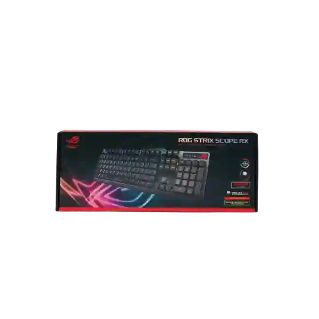 TECLADO GAMING ASUS X802 STRIX SCOPE TKL COLOR ROJO-4